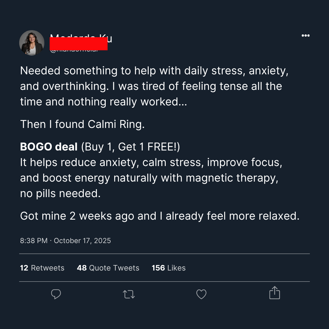 The Calm News Facebook ad