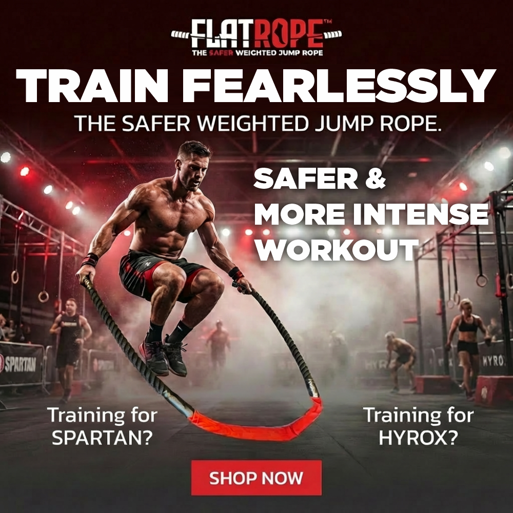 FLATROPE: The Safer Weighted Jump Rope Facebook ad: The Smarter Weighted Jump Rope