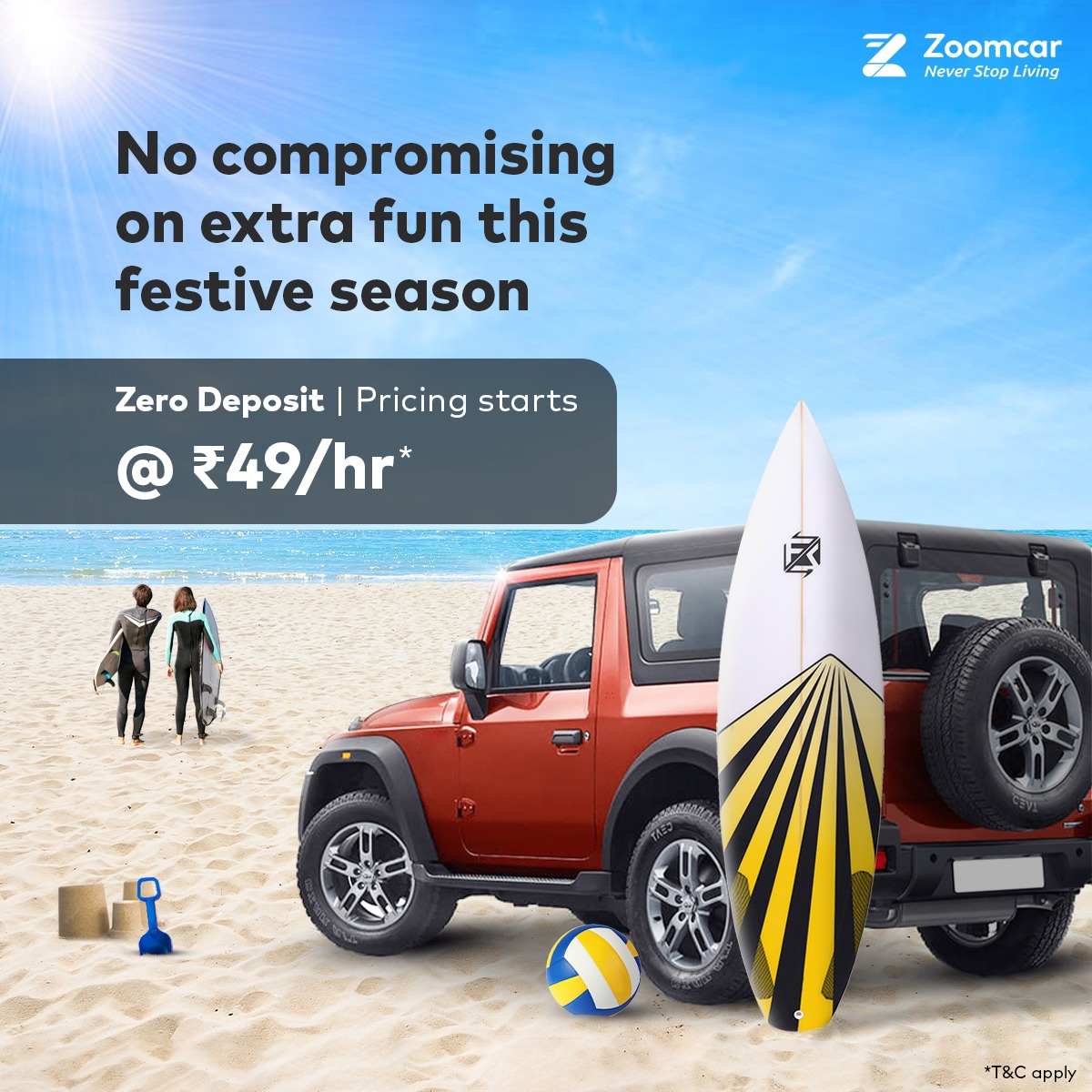 Zoomcar Facebook ad