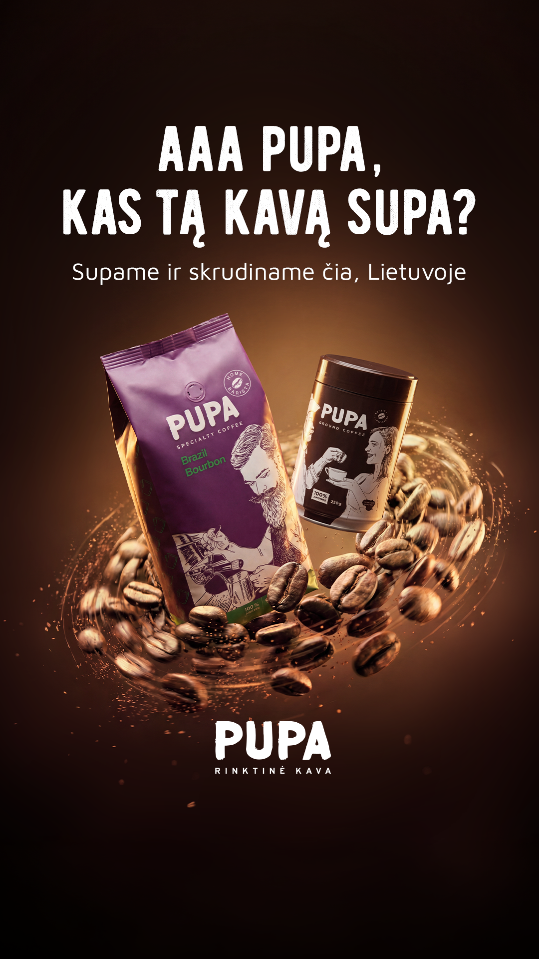 Kava „Pupa“ Facebook ad