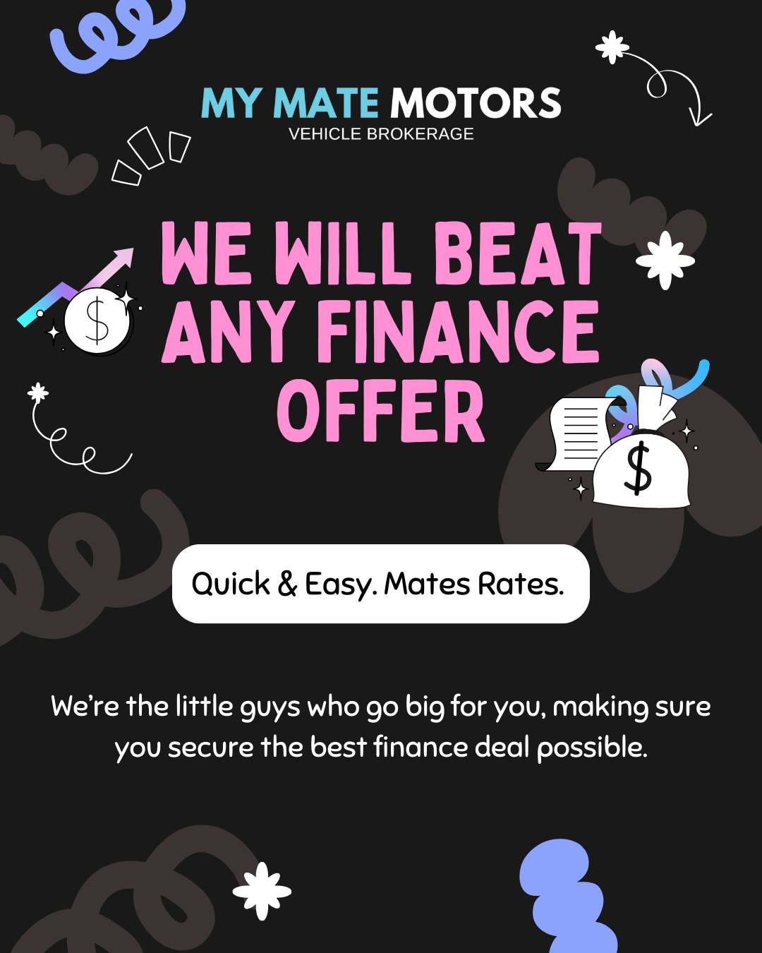 My Mate Motors Facebook ad: We've Got Mates Rates