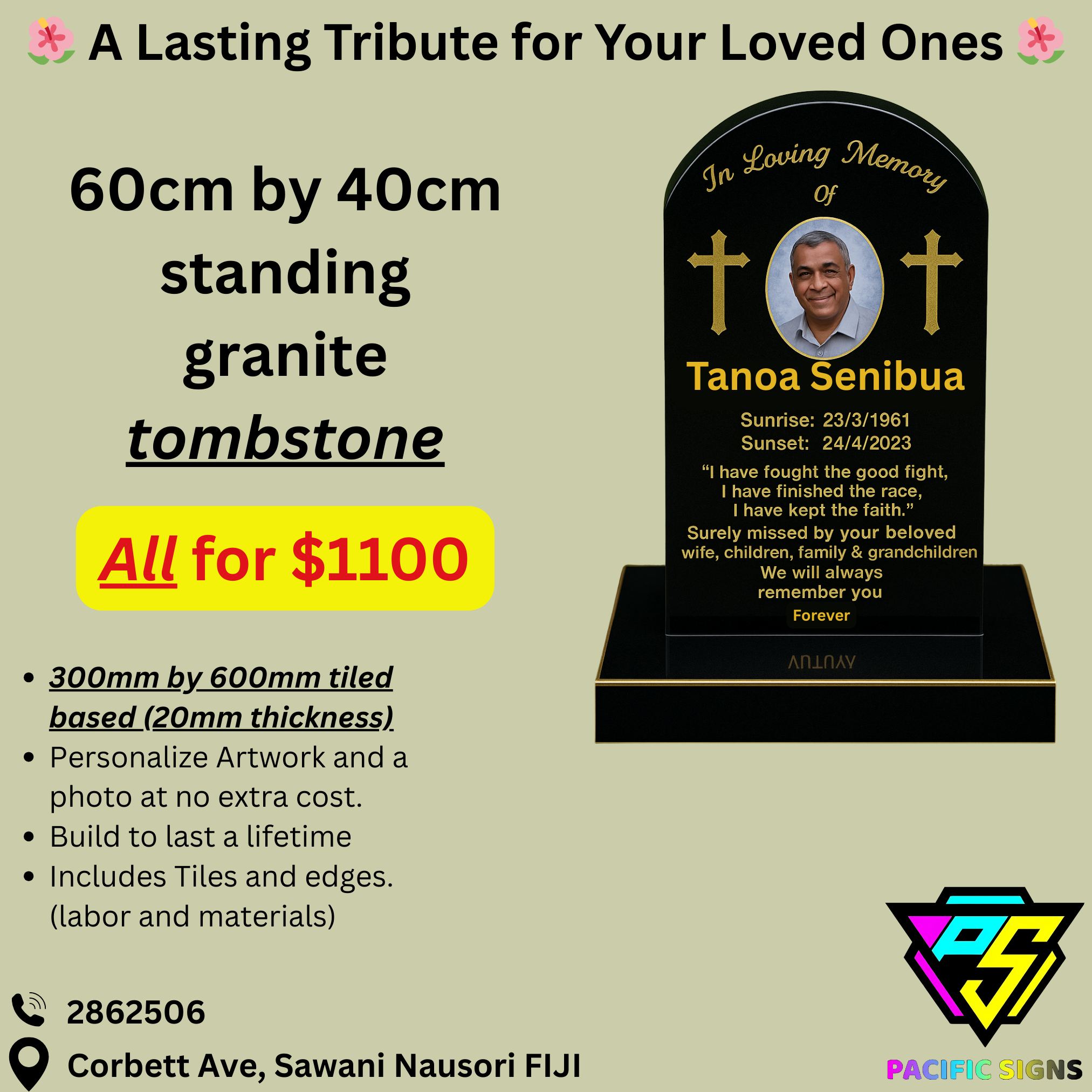 Pacific Signs Facebook ad