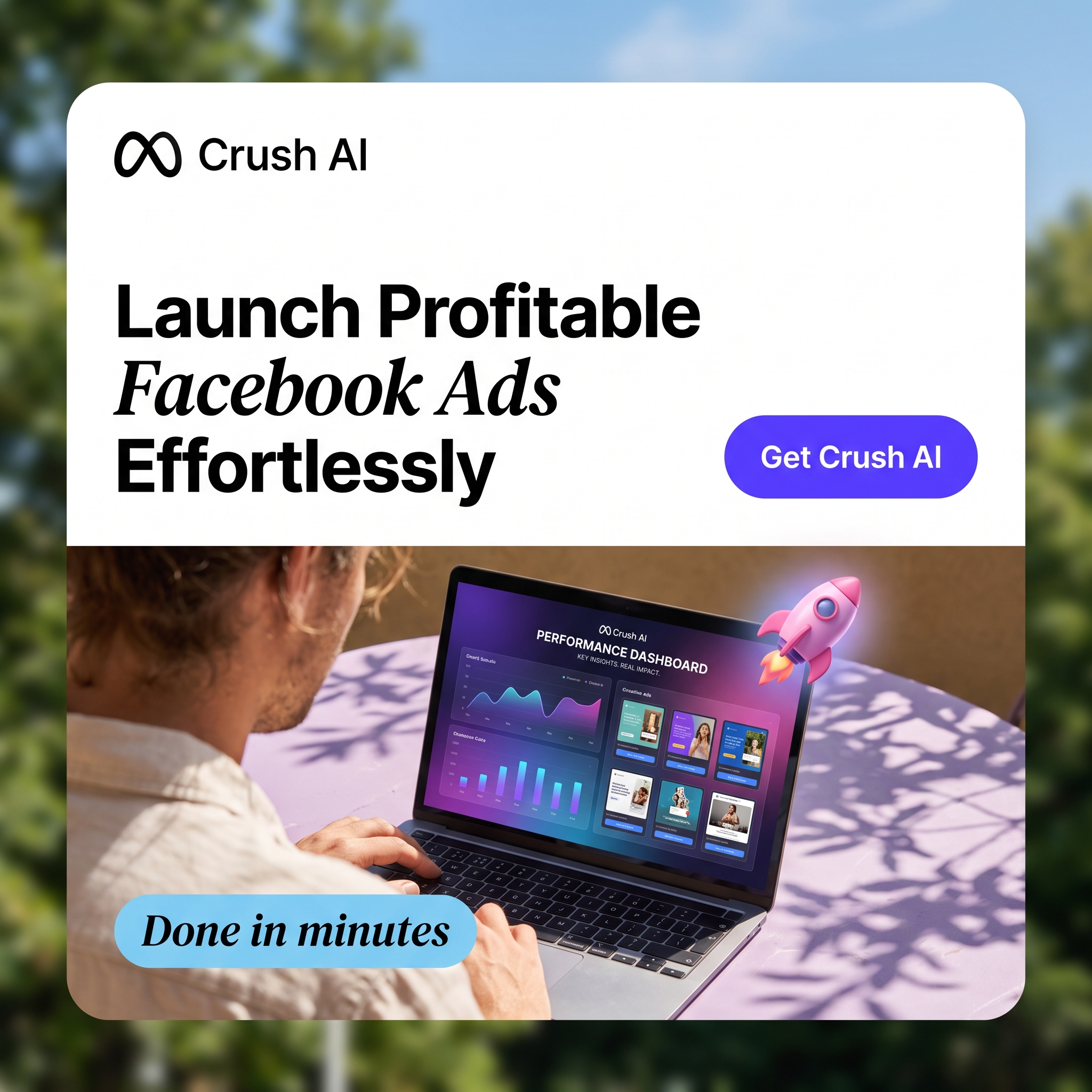 trycrush.ai Facebook ad