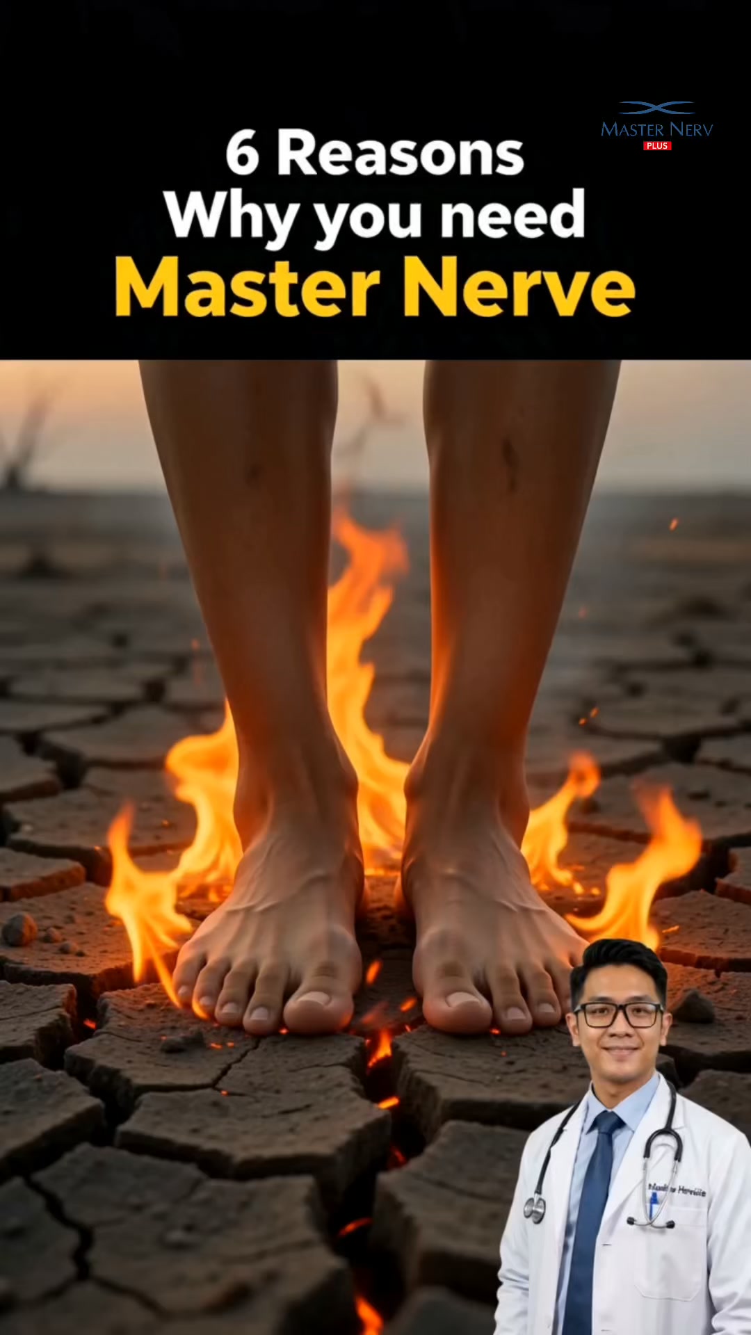 Master Nerv - Daily Nerve Health Support Facebook ad: Stop the nerve inflammation today!