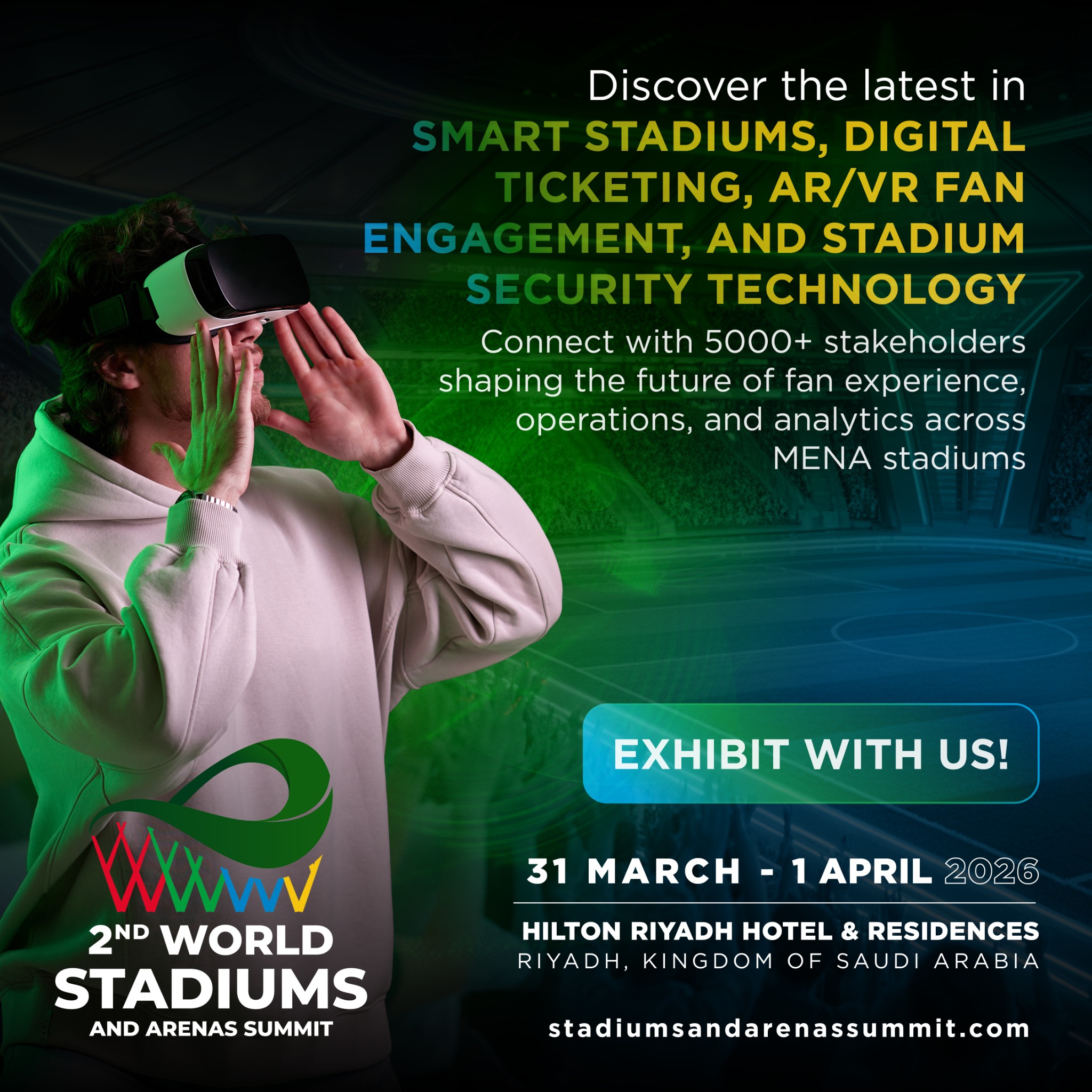 World Stadiums and Arenas Summit Facebook ad from Nov 14, 2025