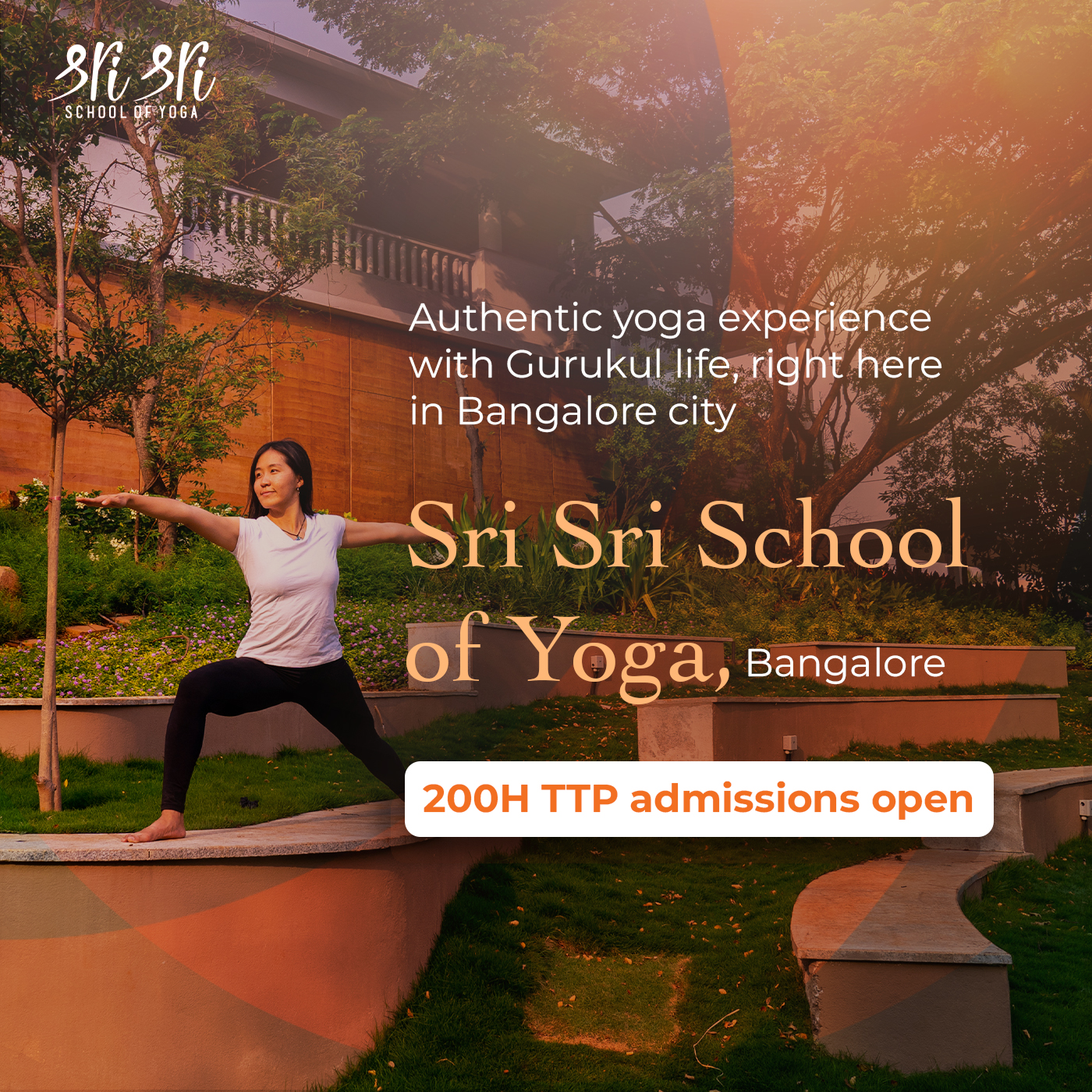 Sri Sri School of Yoga - Yoga Teacher Training Facebook ad