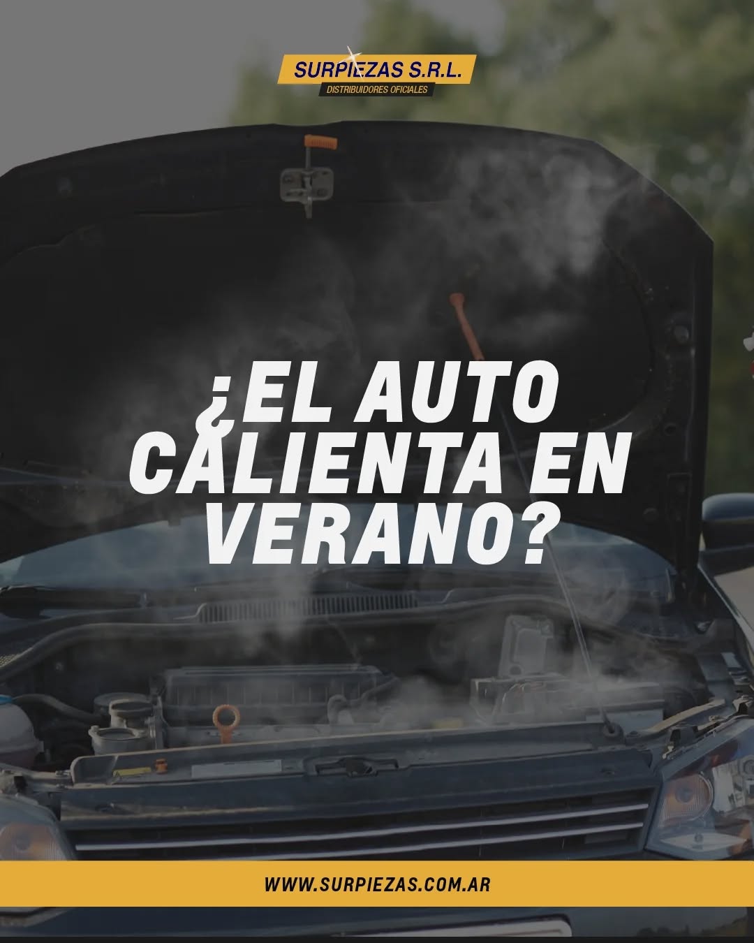 Tienda Surpiezas Facebook ad: Este verano el auto está a un hervor…