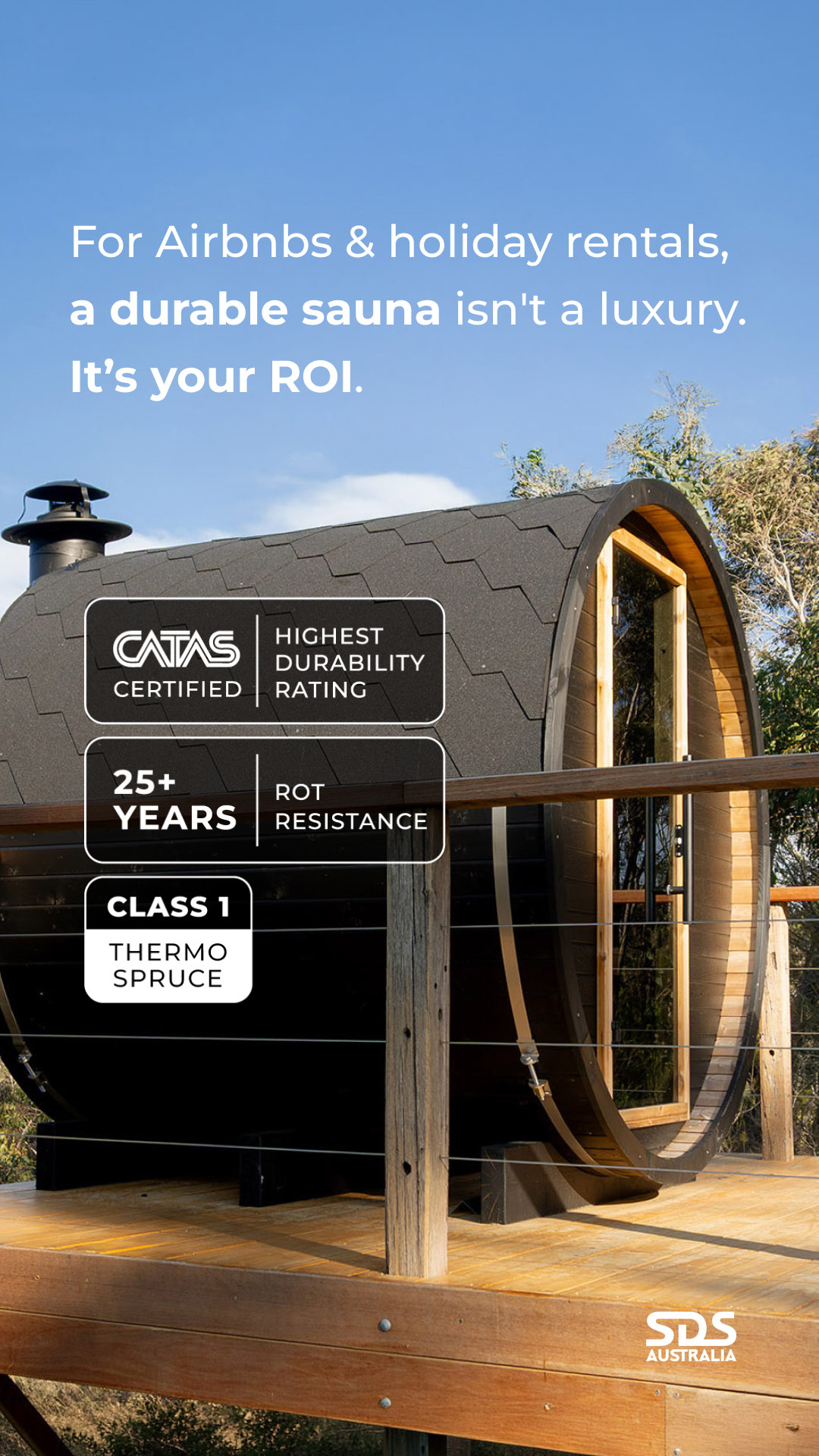 SDS Australia Saunas Facebook ad