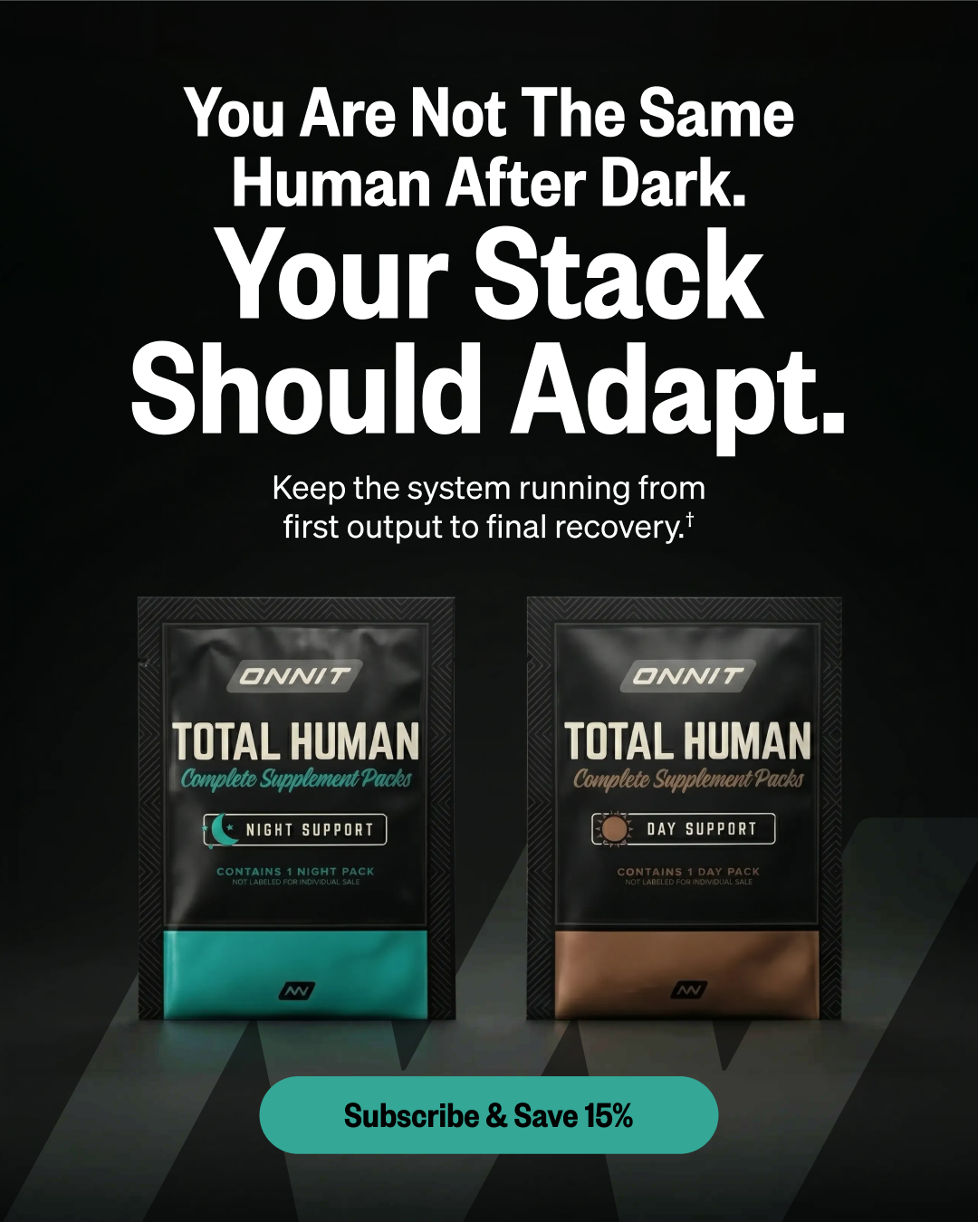 Onnit Facebook ad: Optimize Your System
