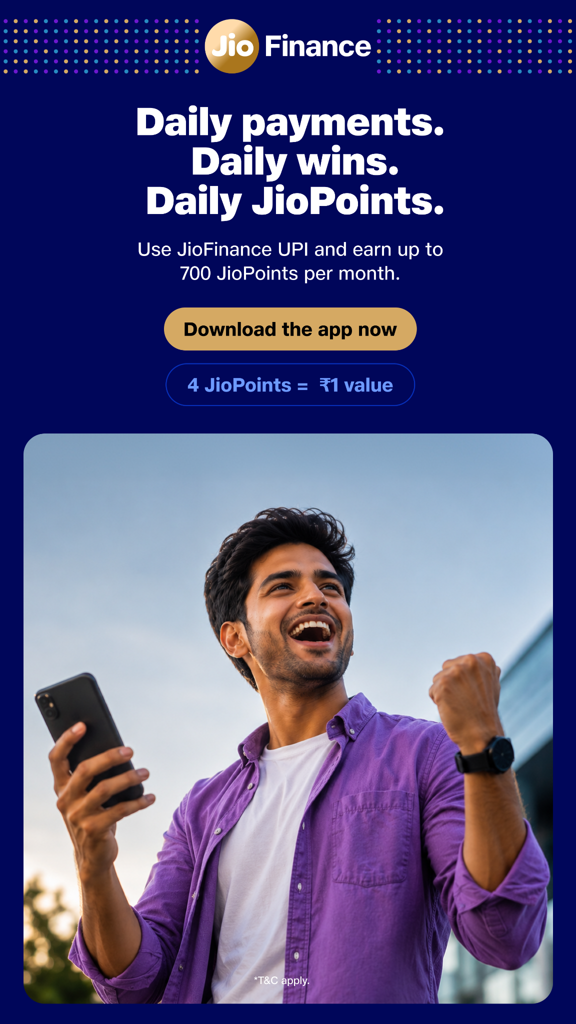 JioFinance Facebook ad