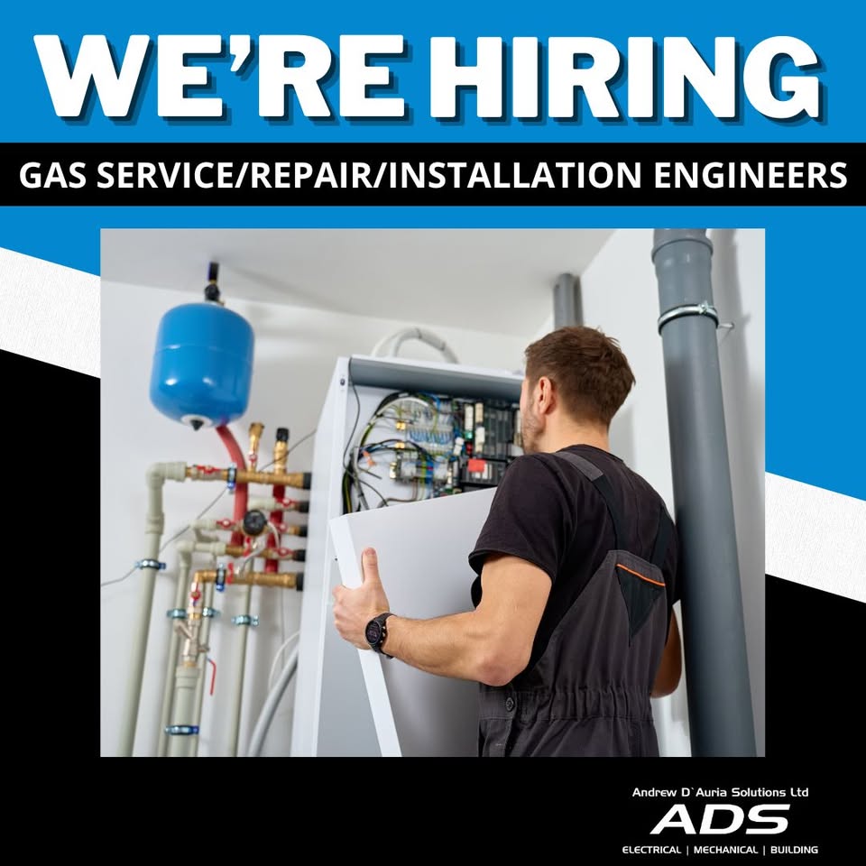 ADS - Andrew D'Auria Solutions Limited Facebook ad: EXPERIENCED Gas Service/ Repair/ Installation Engineers…