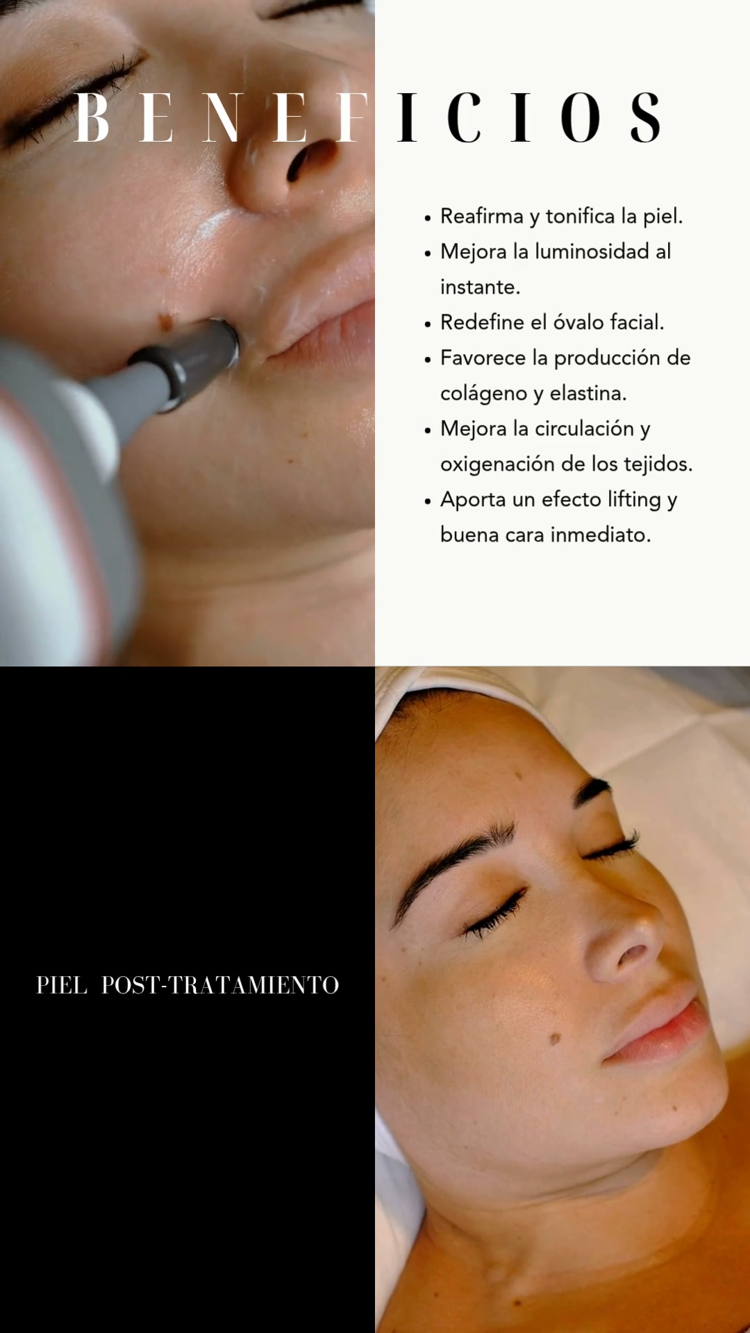 Beldon Beauty Facebook ad: Buena cara, desde la primera sesión.