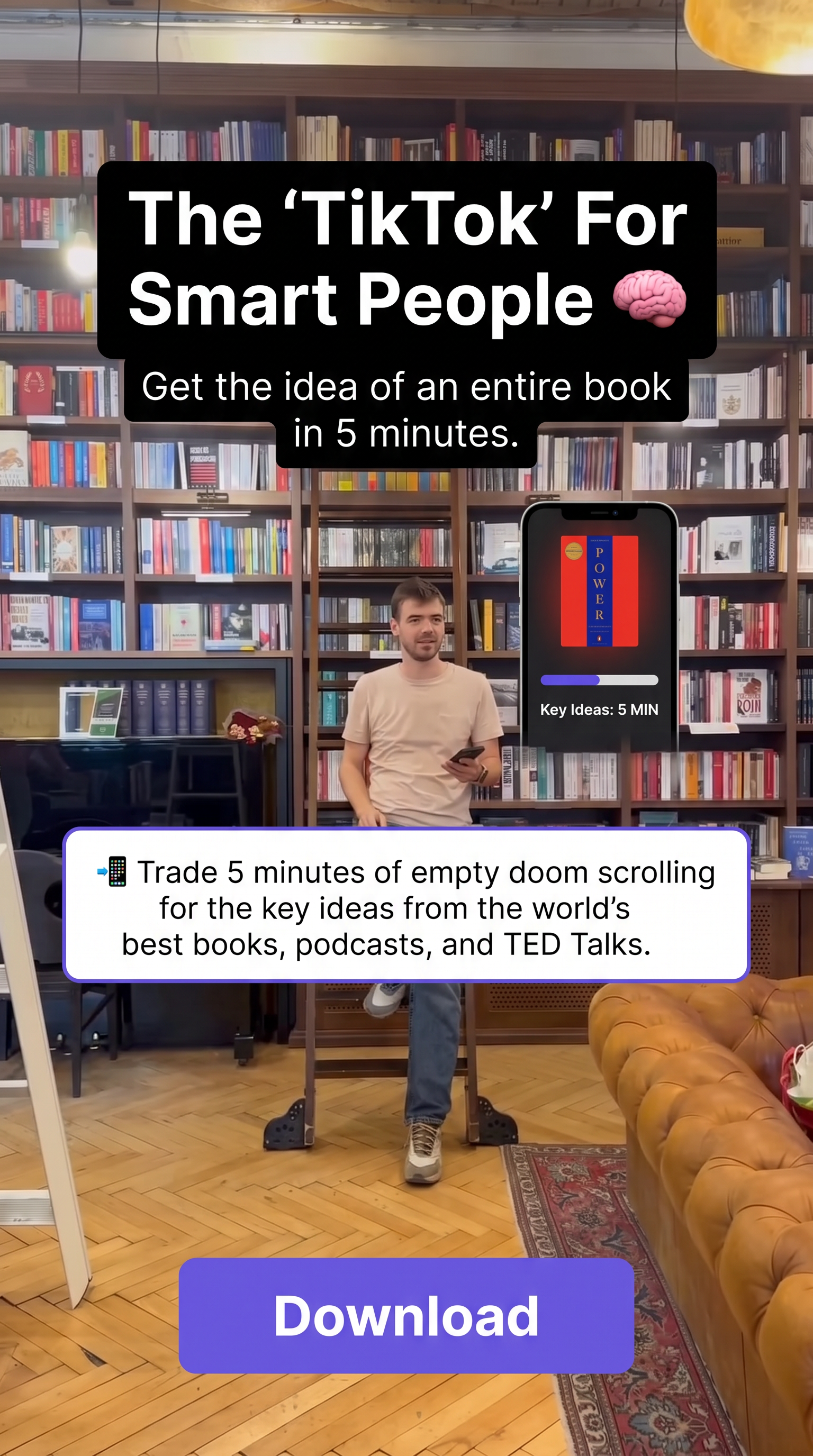 Deepstash Facebook ad