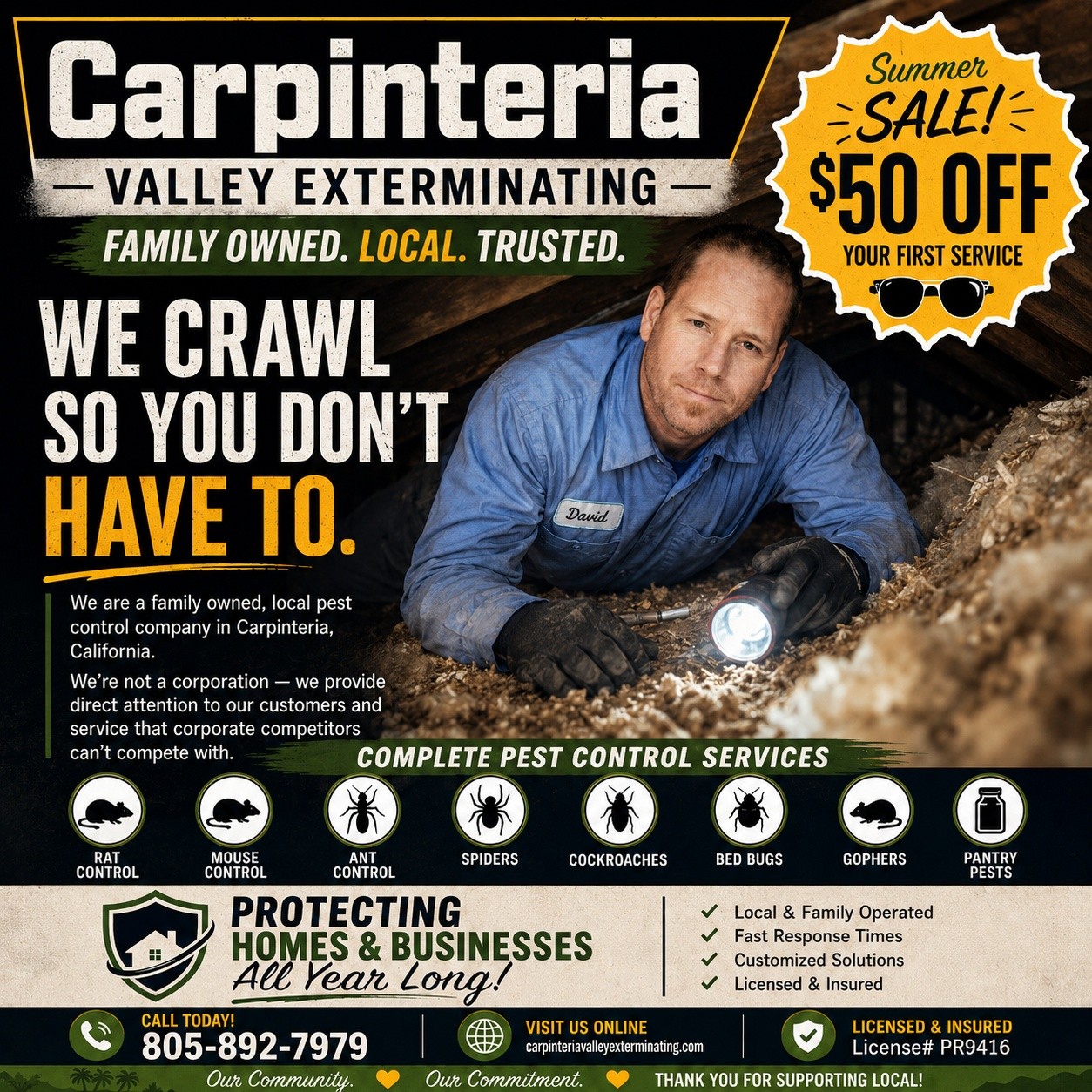 Carpinteria Valley Exterminating Facebook ad: Did you know Carpinteria has its own pest…