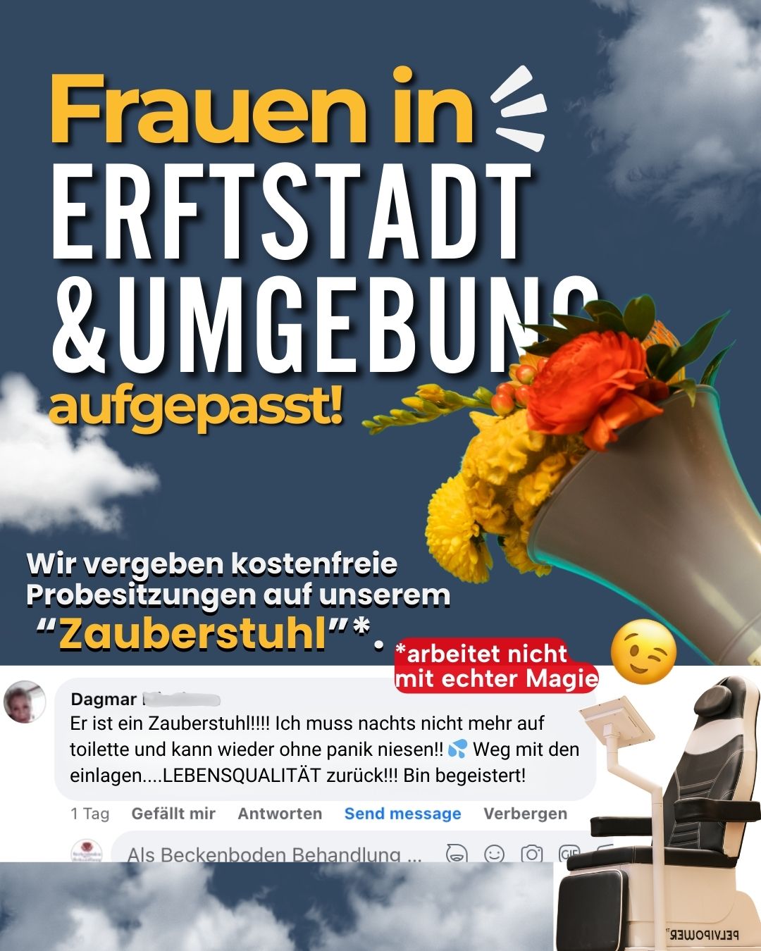 Beckenboden Behandlung Facebook ad
