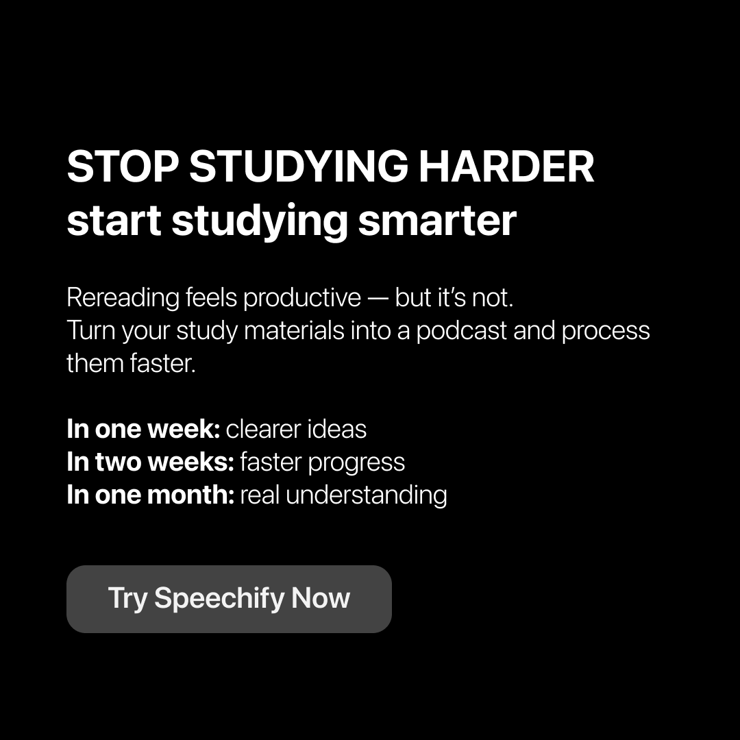 Speechify Facebook ad