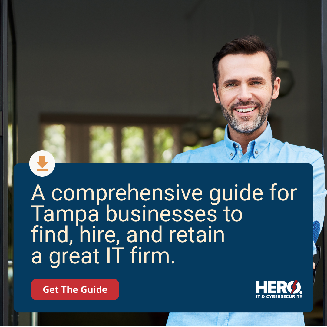 Hero Managed Services Facebook ad: Download The Guide