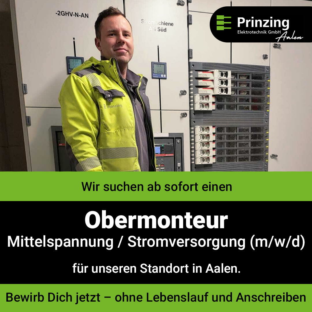 Prinzing Elektrotechnik GmbH Aalen Facebook ad