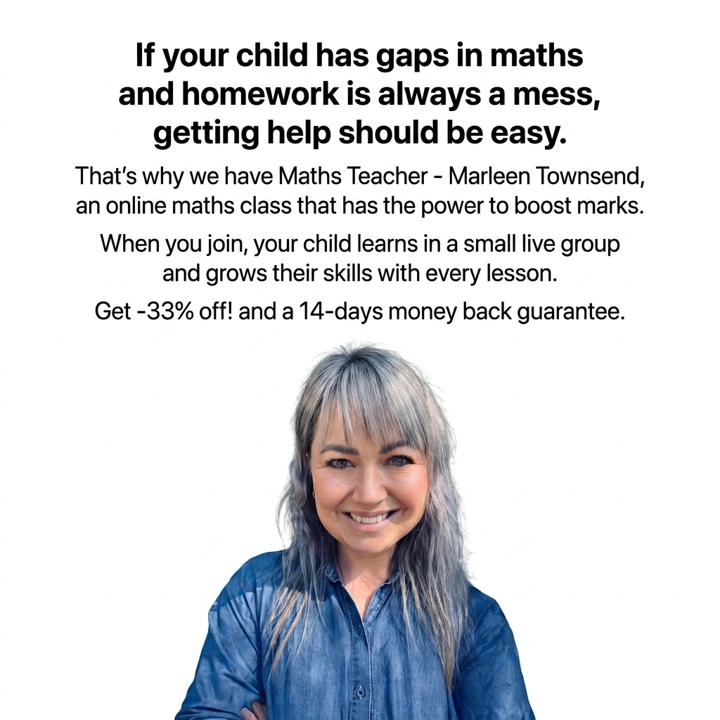 Maths Teacher - Marleen Townsend Facebook ad