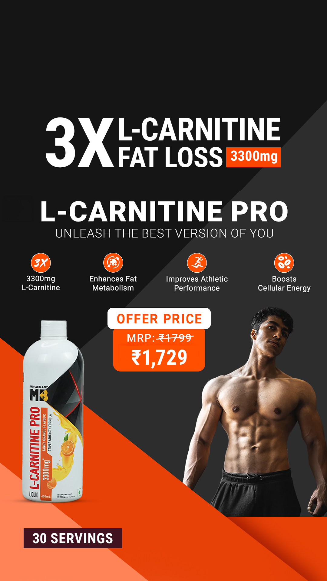 MuscleBlaze Facebook ad