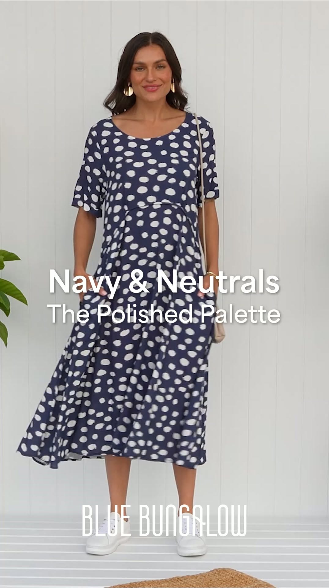 Blue Bungalow Facebook ad: Navy & Neutrals: The Polished Palette