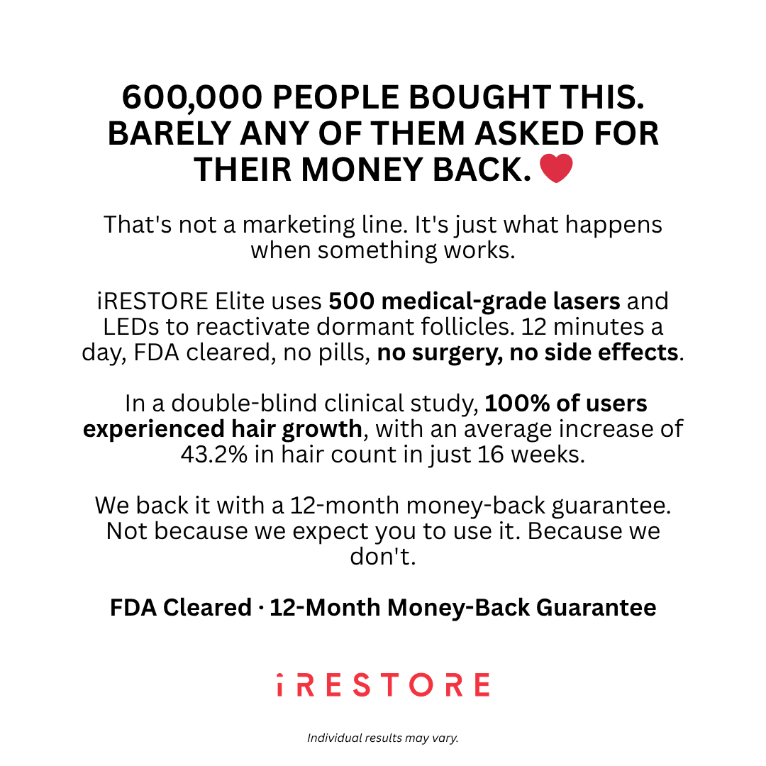iRESTORE Hair Growth System Facebook ad