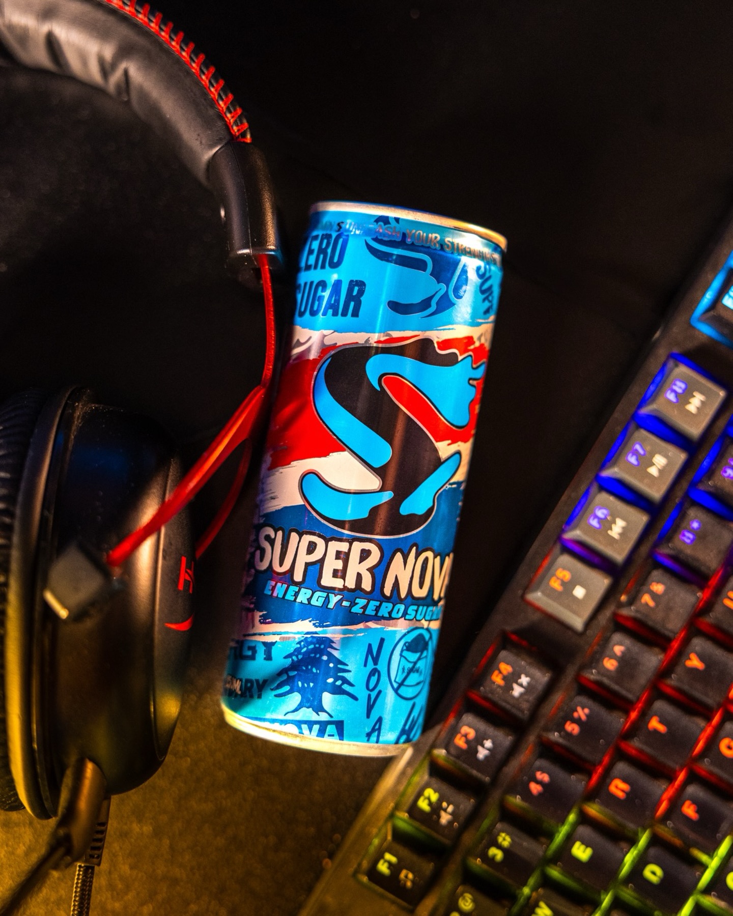 Super Nova Energy Facebook ad: Super Nova Energy Drink: Zero Sugar