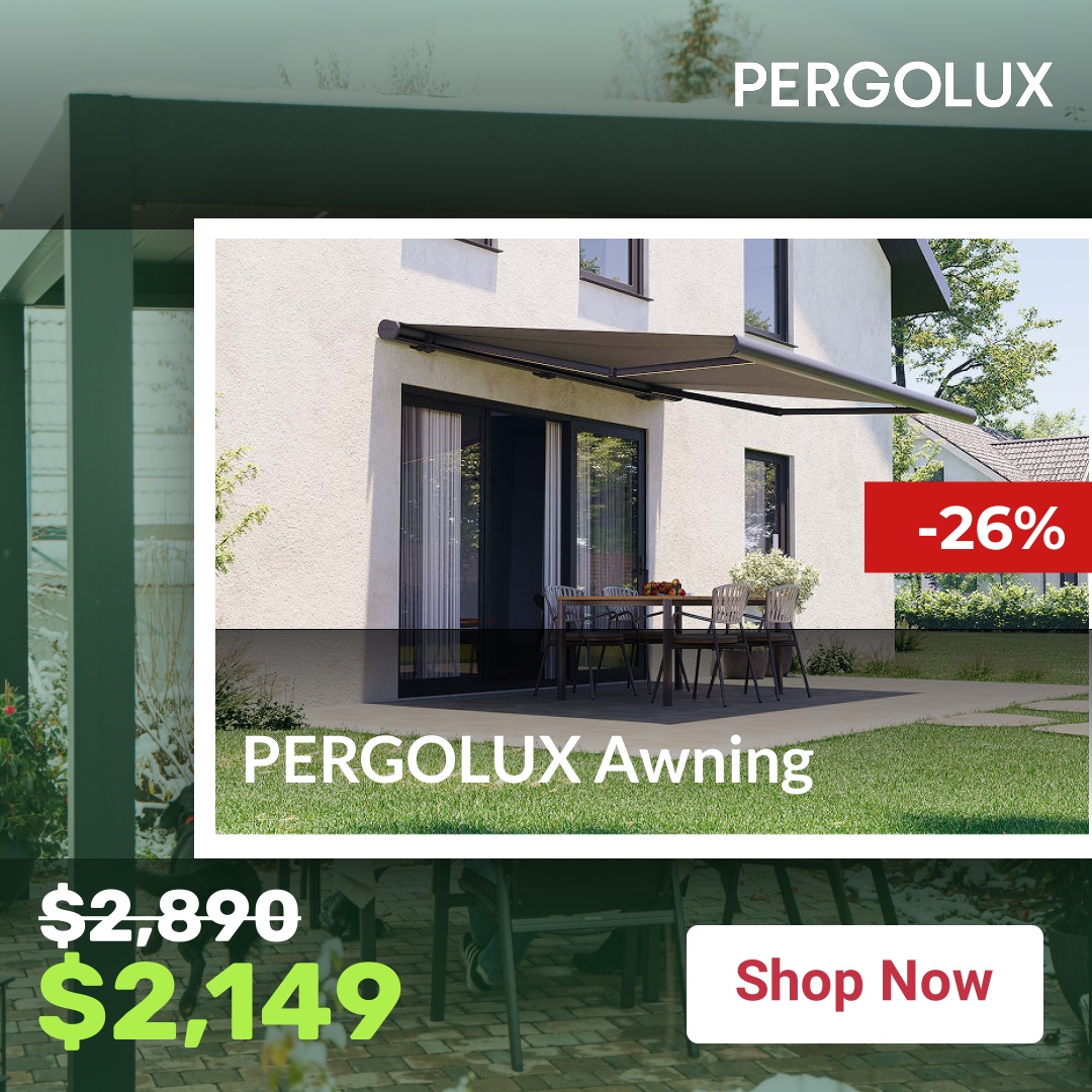 pergolux.au Facebook ad: More shade. More comfort.