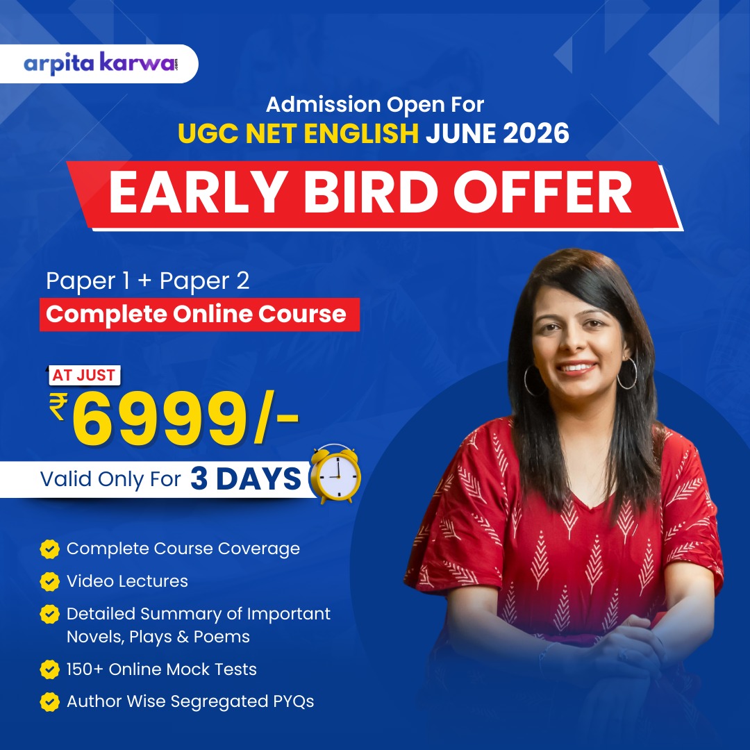 ArpitaKarwa.com- UGC NET Prep Facebook ad: Use Code 7000OFF & Get Course At Just ₹6,999