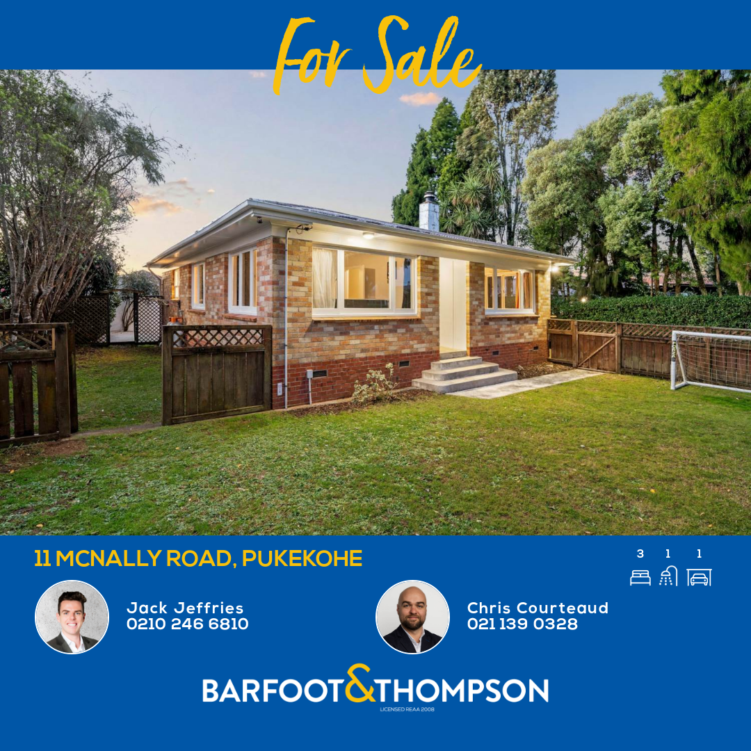 Chris Courteaud Real Estate Facebook ad: 11 McNally Road, Pukekohe