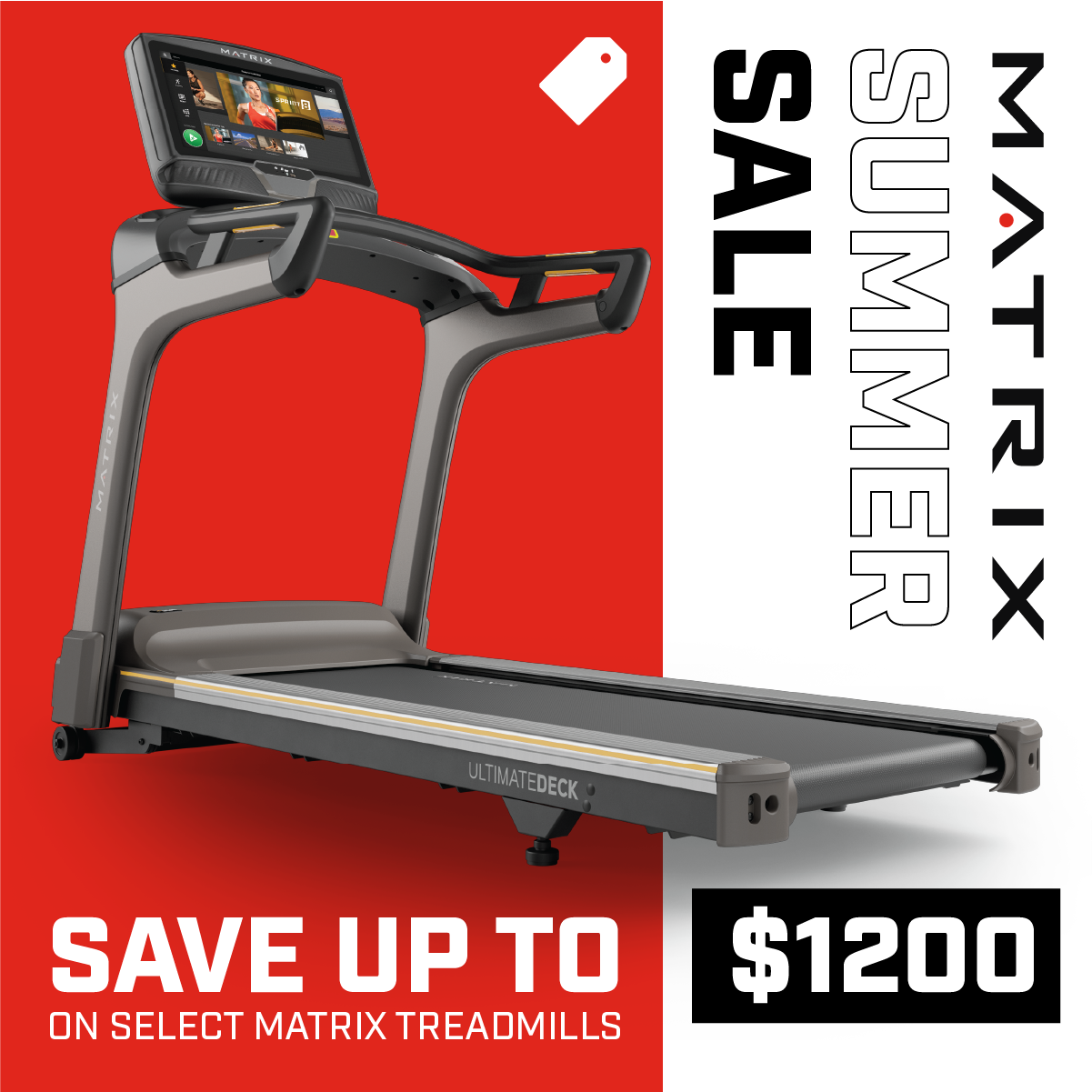 Matrix Home Fitness USA Facebook ad: Summer Sale - Save up to $1200