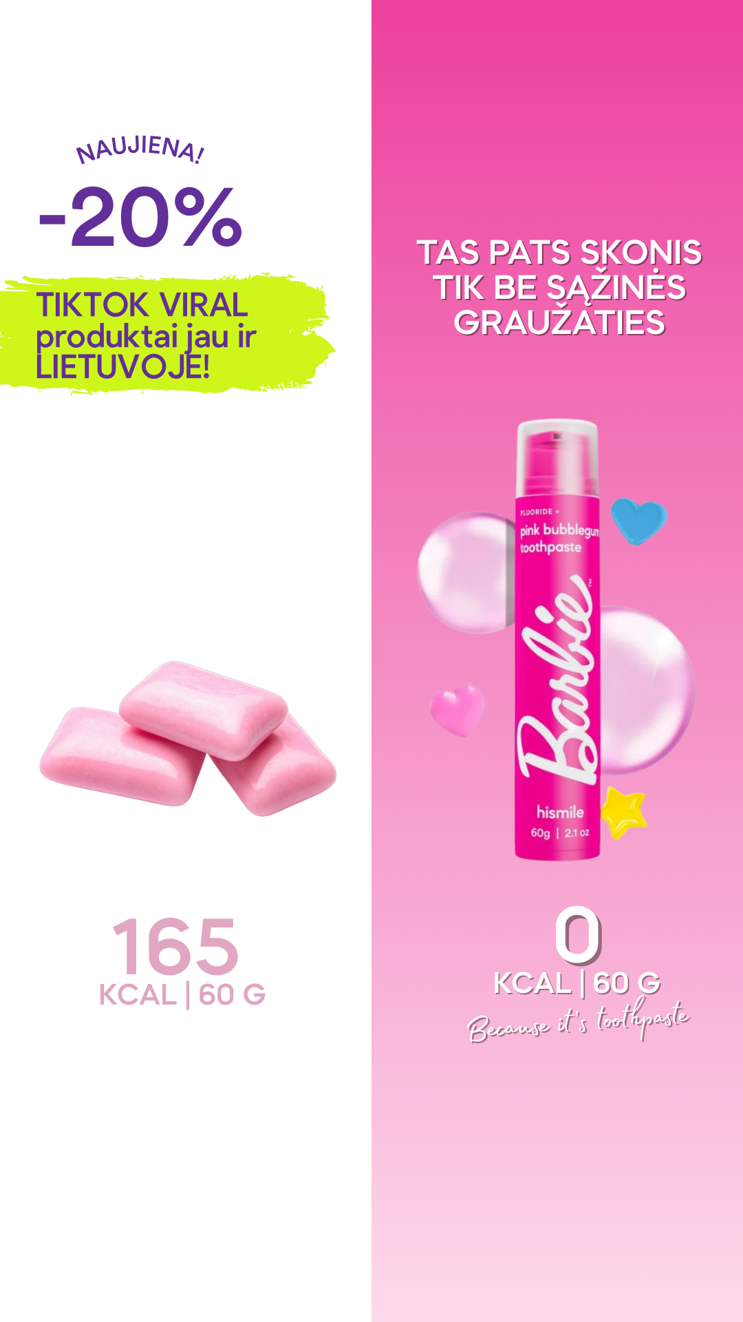 Hismile Baltics Facebook ad