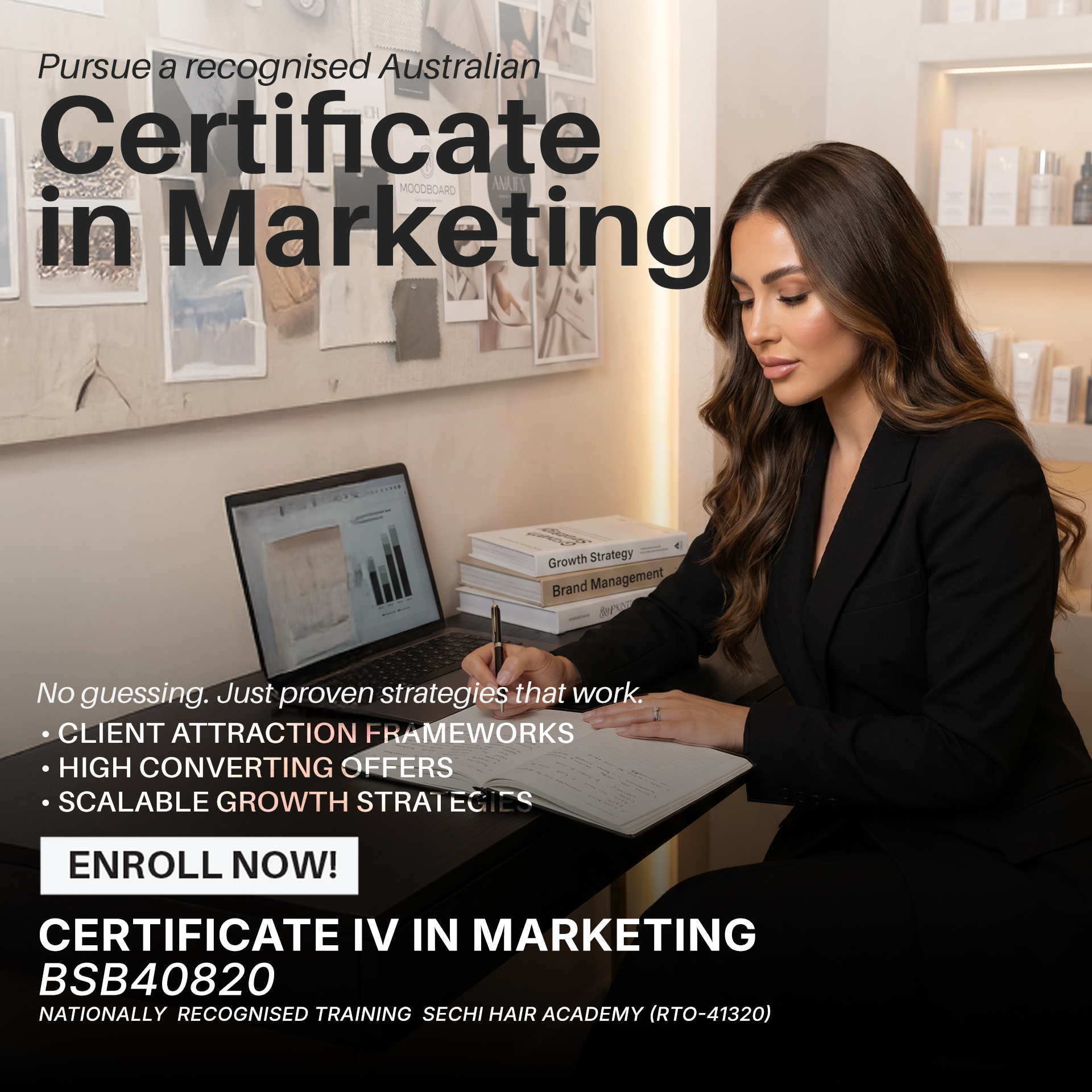 Sechi Hair Academy - TOID 41320 Facebook ad: Certificate IV in Marketing(Specialised in Beauty Industry)