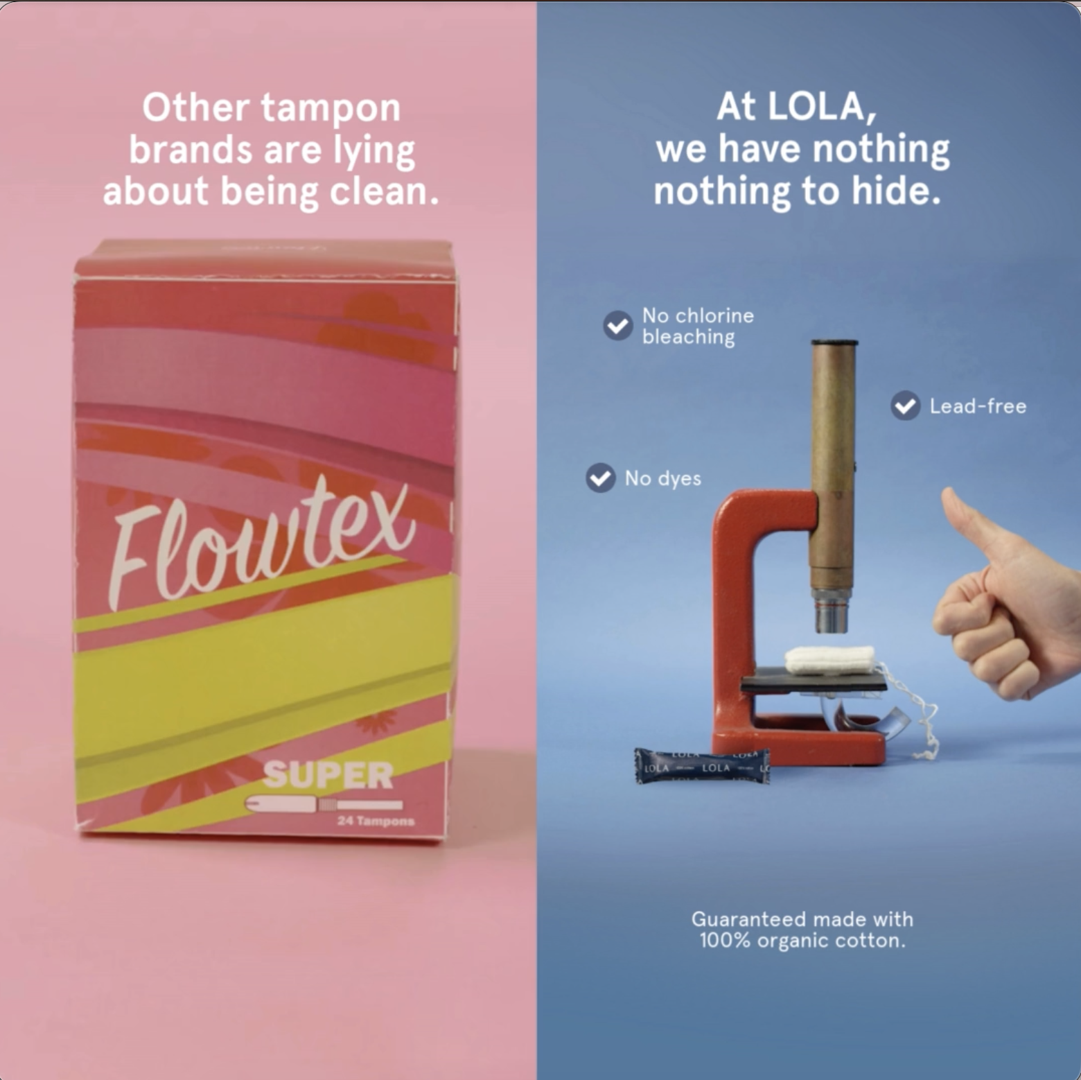 LOLA Facebook ad