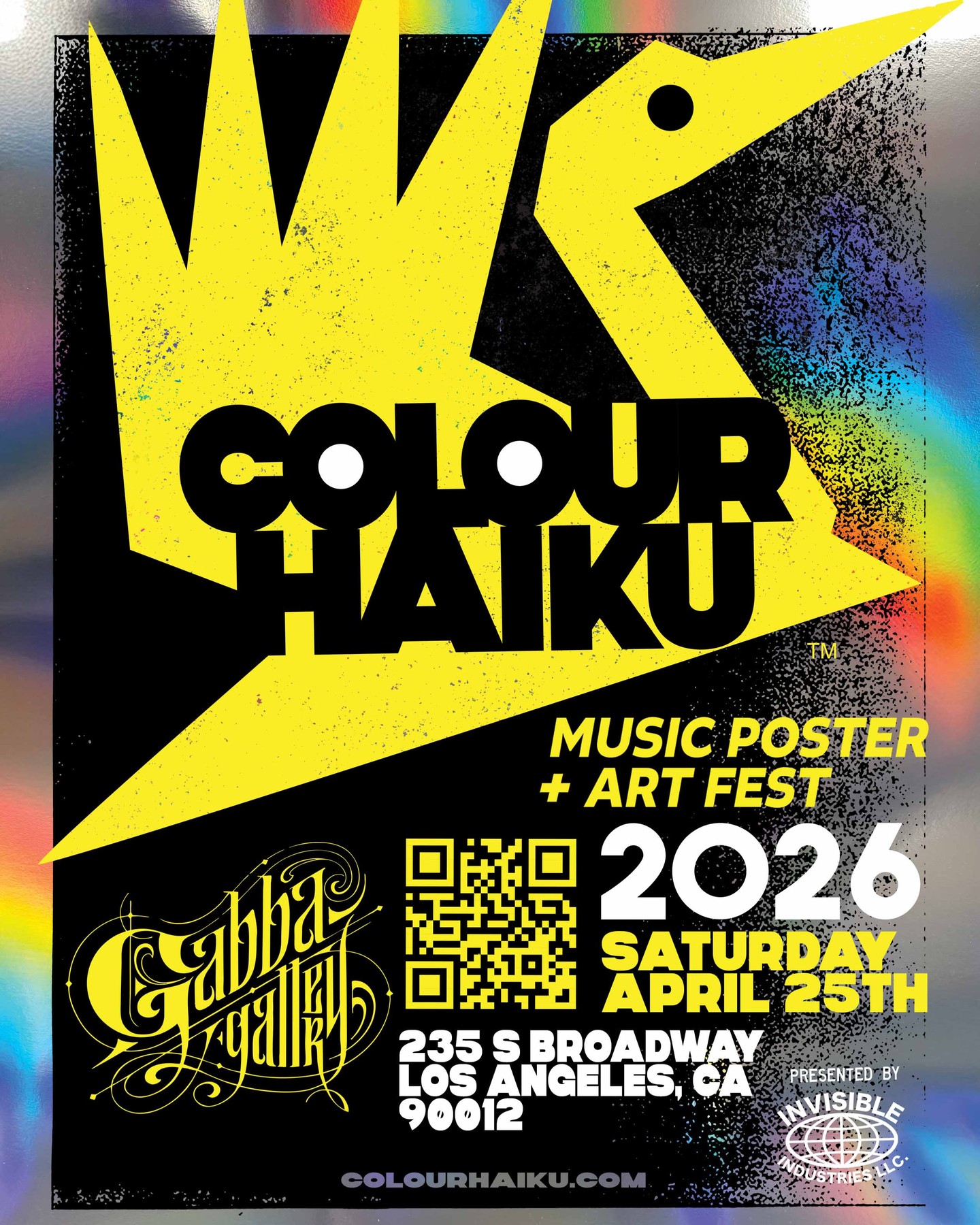 Colour Haiku Facebook ad: Catch Artist @dannnprints in Los Angeles at COLOUR…