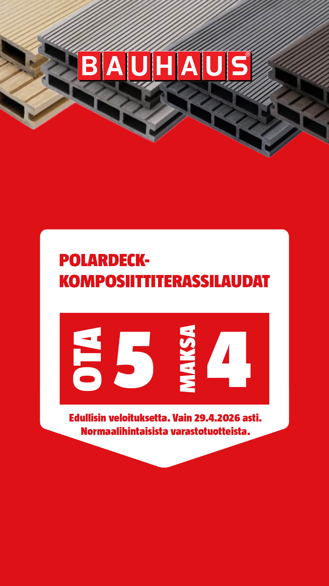 BAUHAUS Suomi Facebook ad