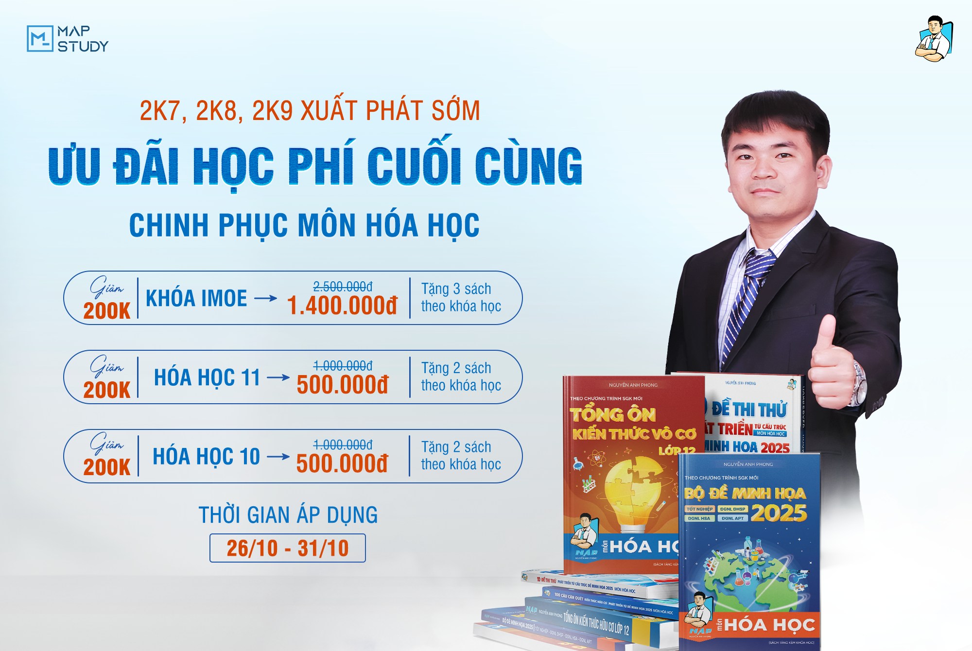 Hoá học Napschool Facebook ad: ƯU ĐÃI HỌC PHÍ CUỐI CÙNG NĂM HỌC…