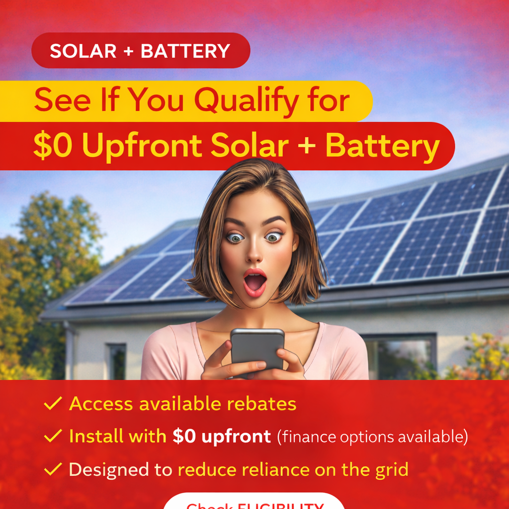 Solar & Battery Rebates Australia - Info Hub Facebook ad from May 24, 2026