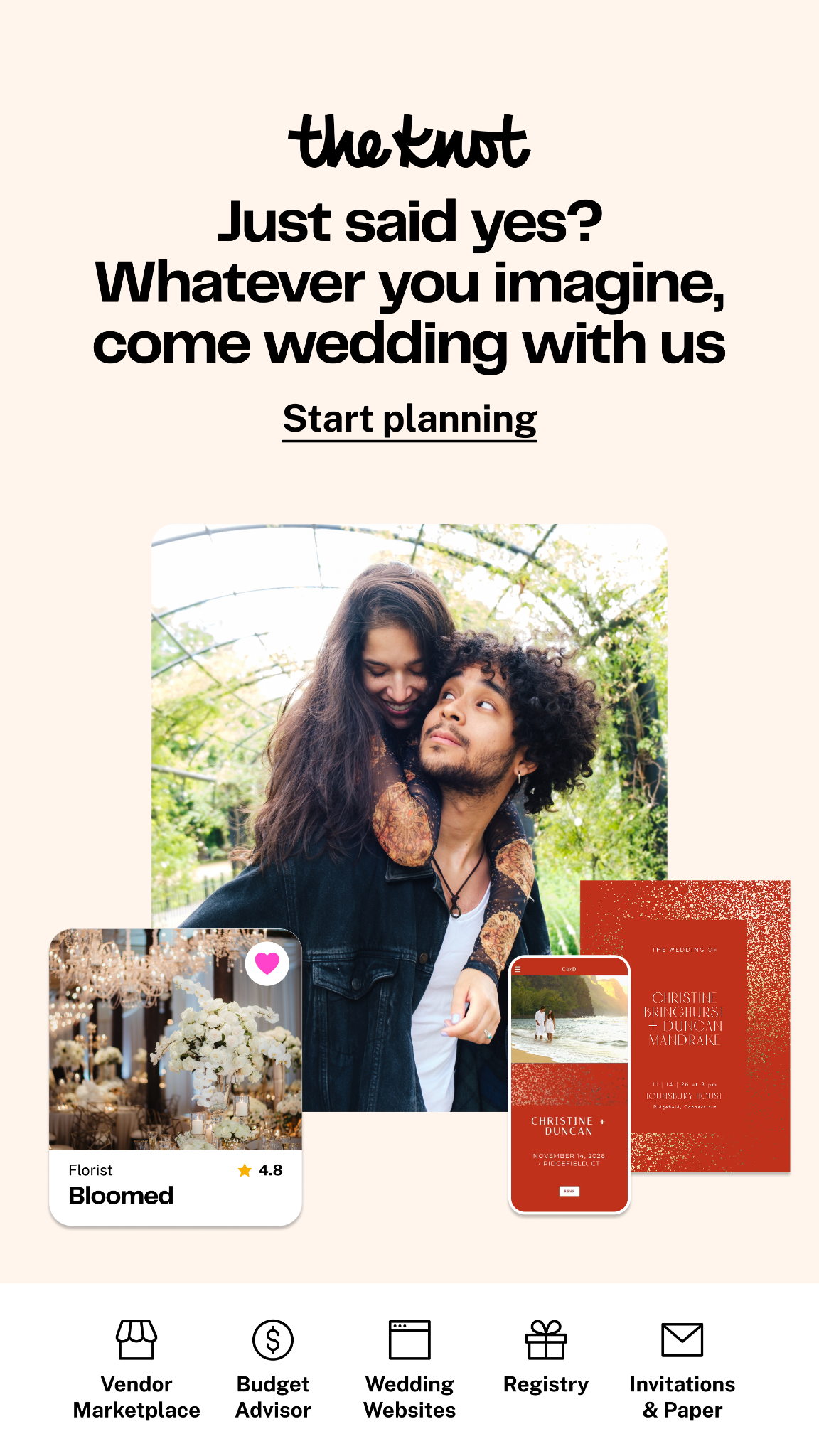 The Knot Facebook ad