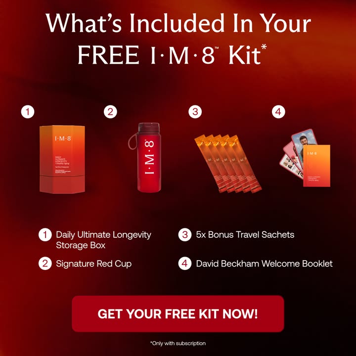IM8 Facebook ad: Longevity Starts at the Cellular Level