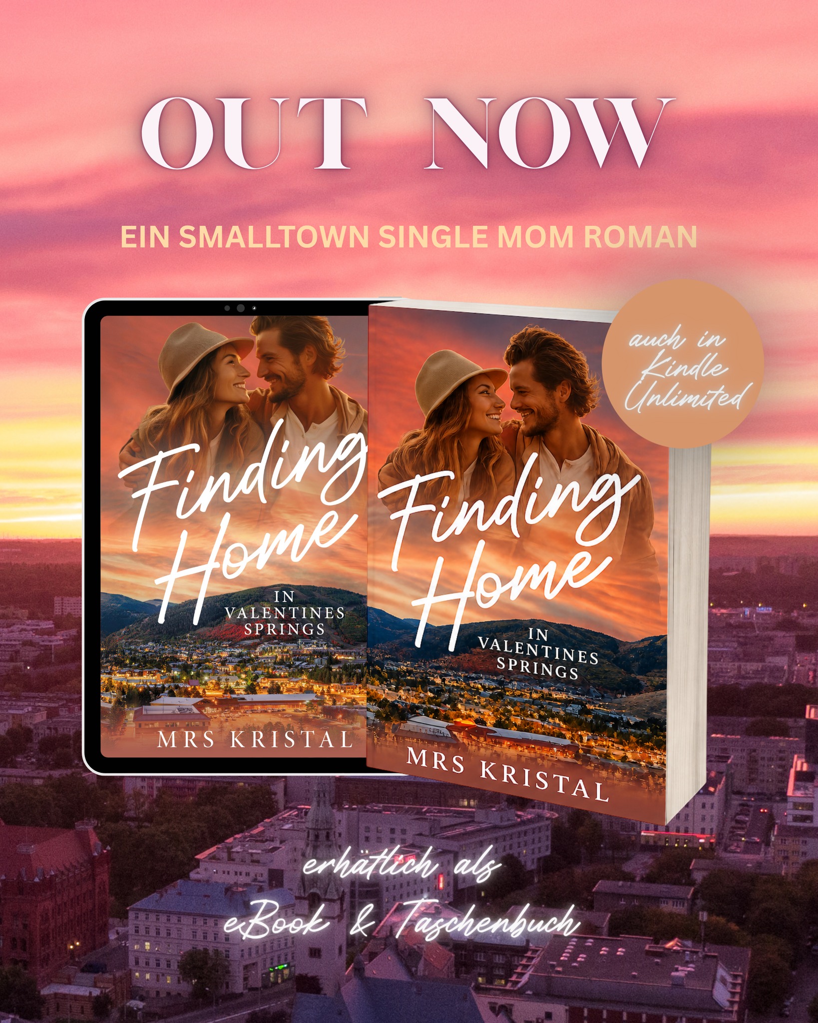 Mrs Kristal Autorin Facebook ad: Finding Home in Valentines Springs: Eine Single Mom…