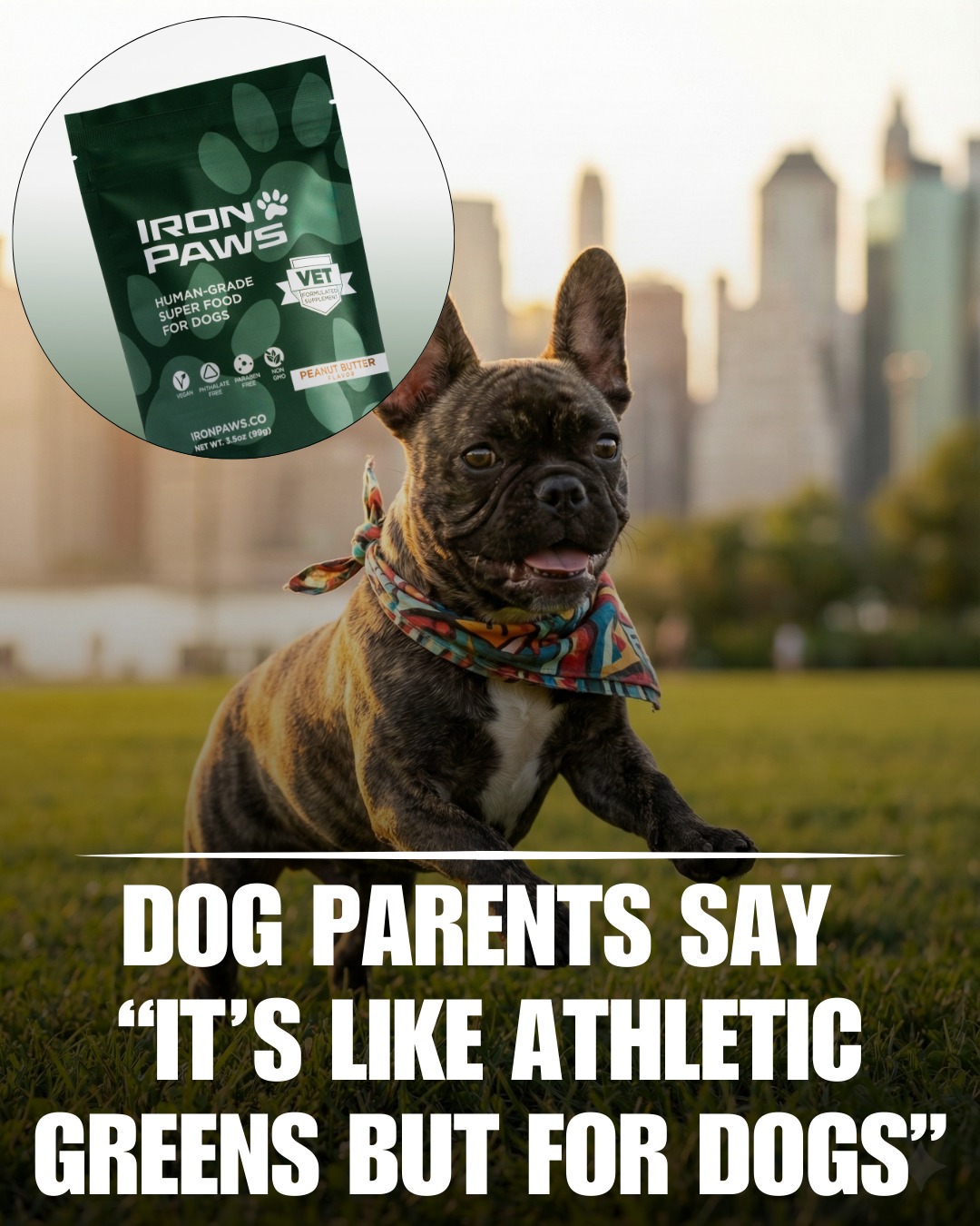 The Honest Pet Parent Facebook ad: People are saying this supplement is.like Athletic Greens…
