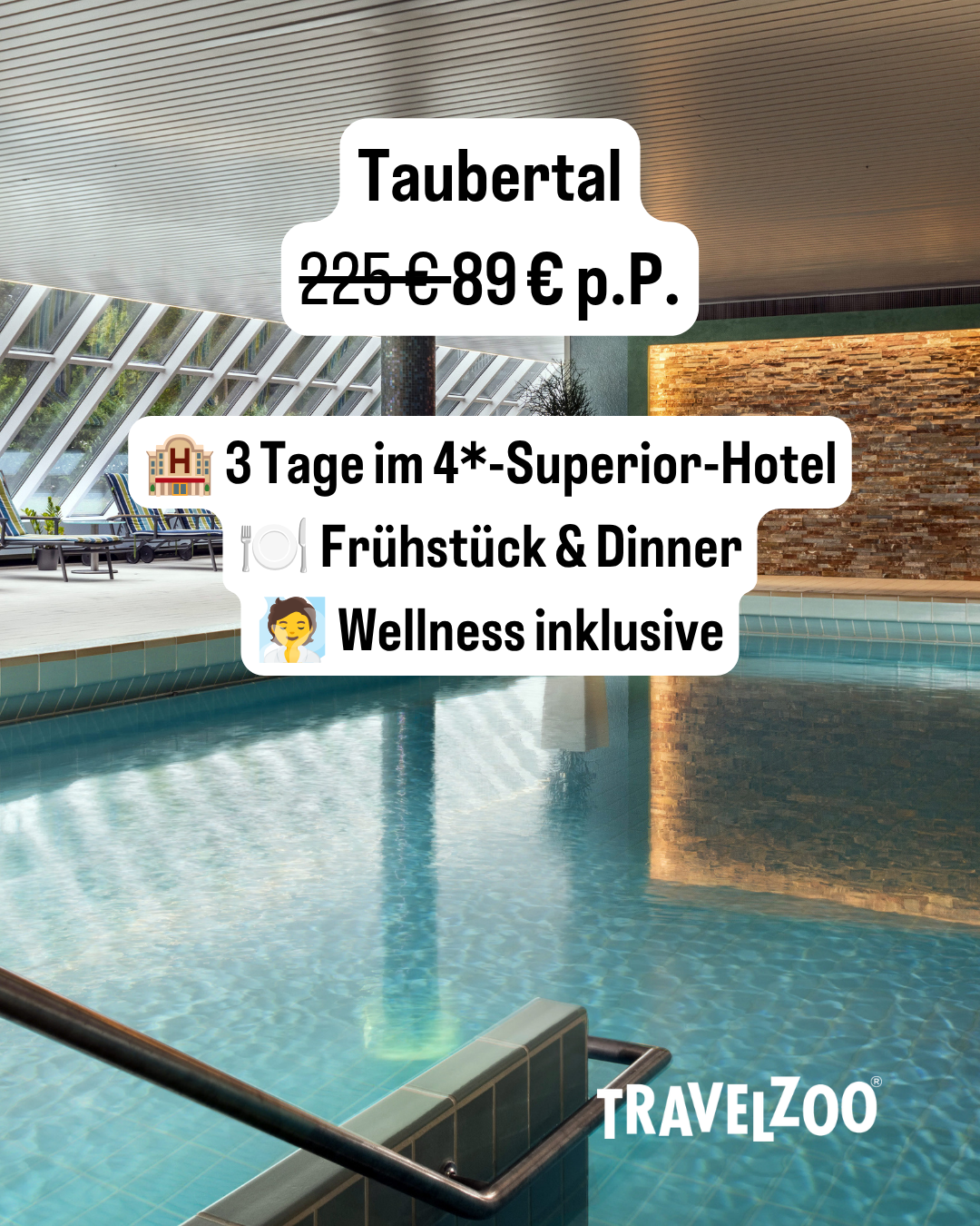 Travelzoo Facebook ad: Spa-Hotel in Bad Mergentheim