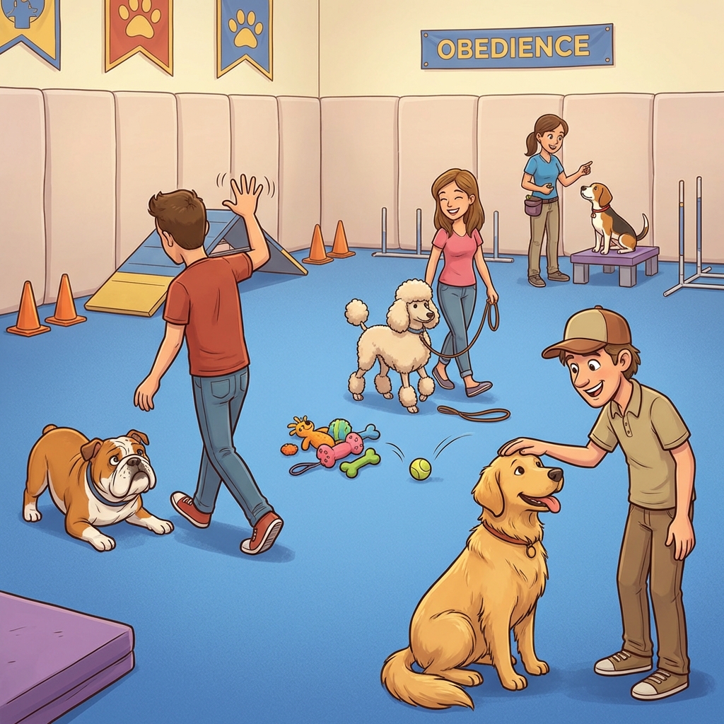 Impactful Canine Training Facebook ad: Small Group. Real Results.