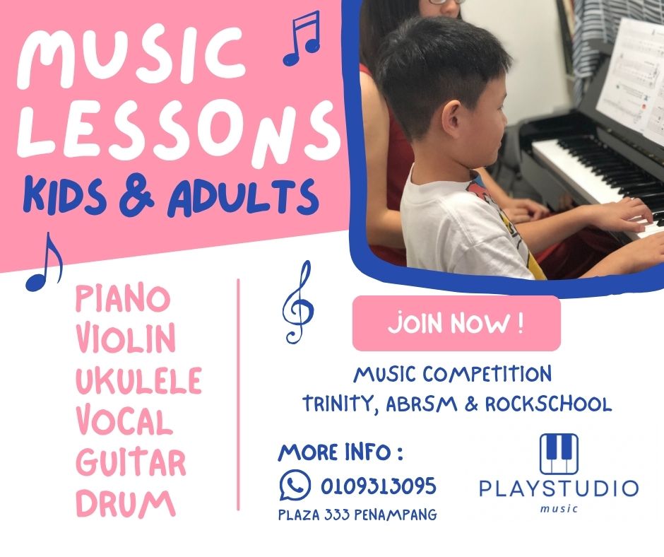 Play Studio Music & Learning Centre KK Facebook ad: The best thing you can enrol your child…