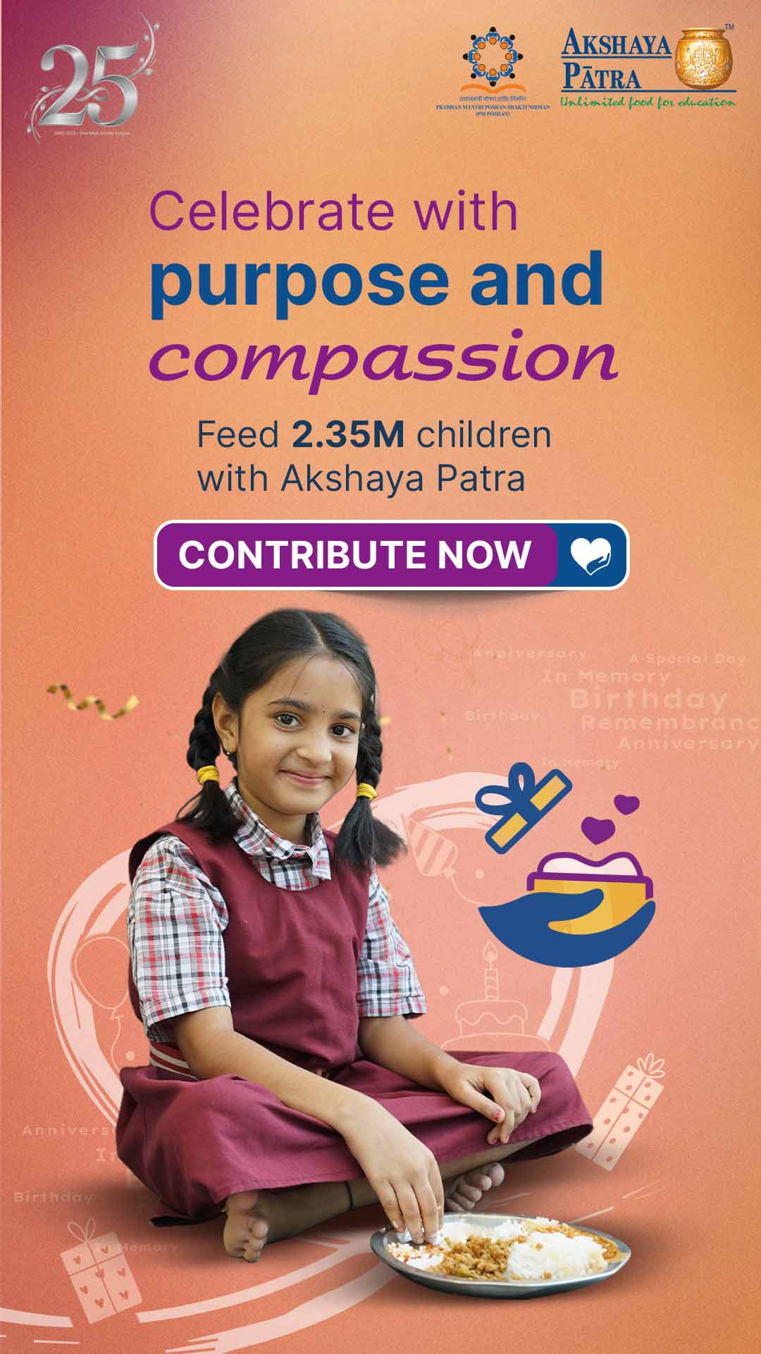 The Akshaya Patra Foundation Facebook ad