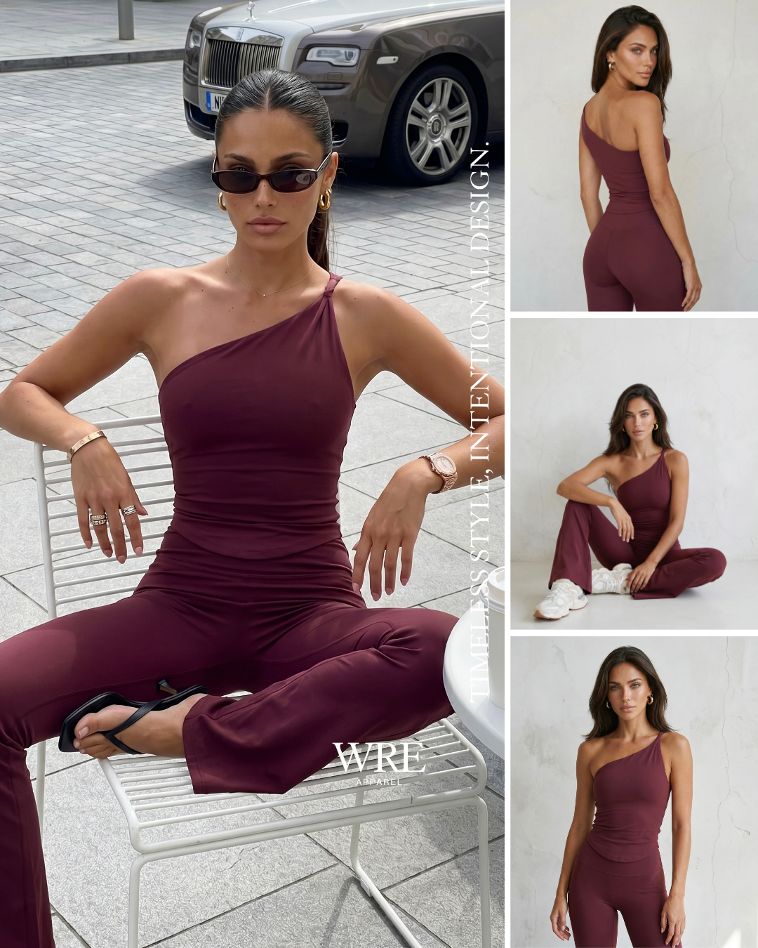 WRE Apparel Facebook ad: Sculpted. Supported. Confident.