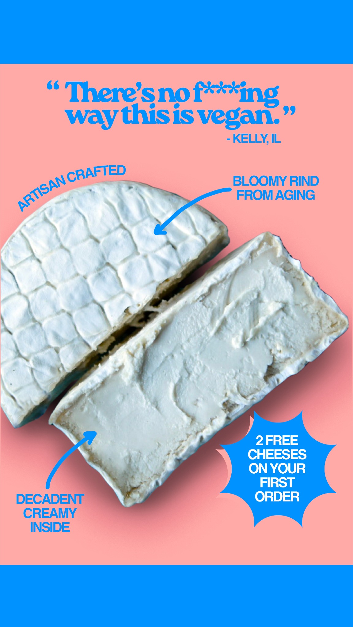 Rebel Cheese Facebook ad