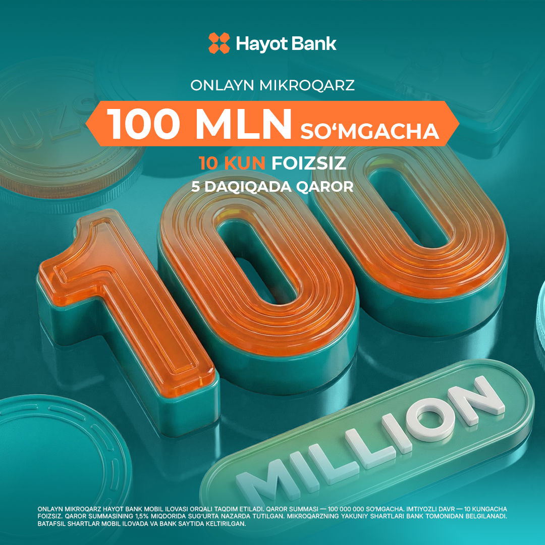 Hayot Bank ads Facebook ad from Mar 16, 2026