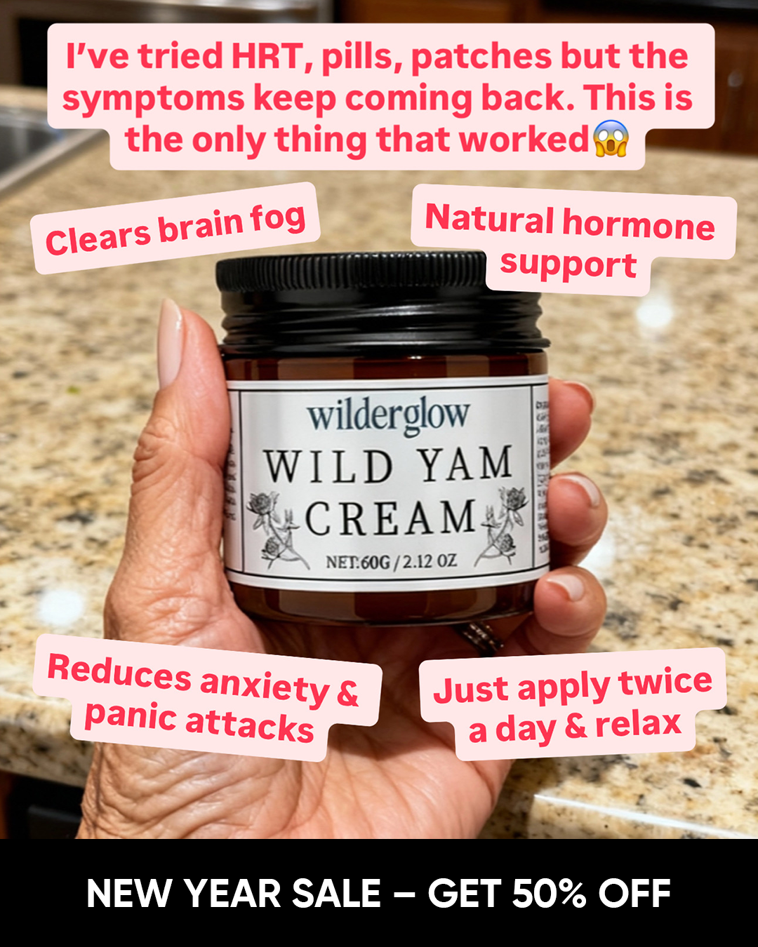 Kelly's Menopause Blog Facebook ad